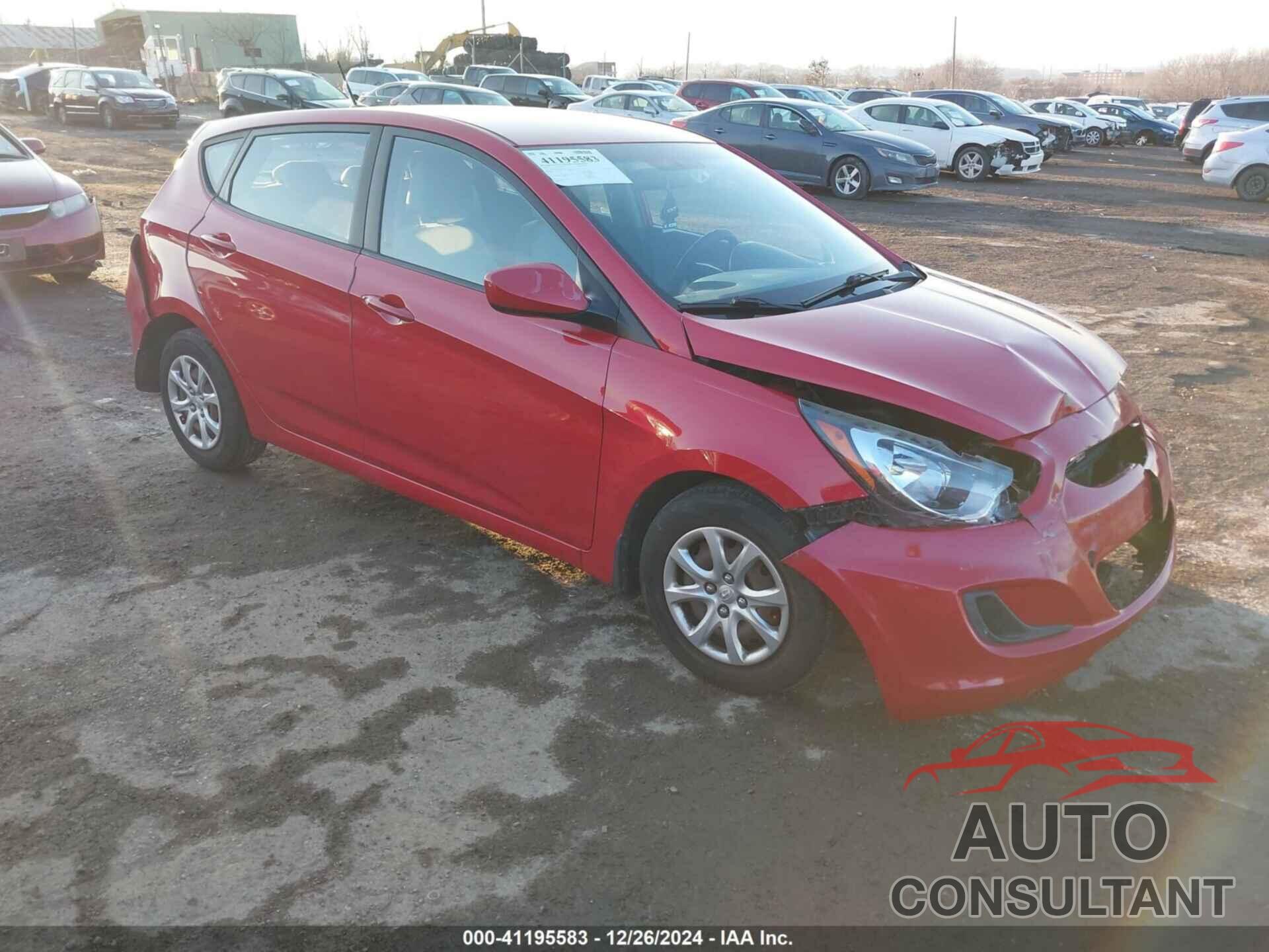 HYUNDAI ACCENT 2013 - KMHCT5AE8DU135555