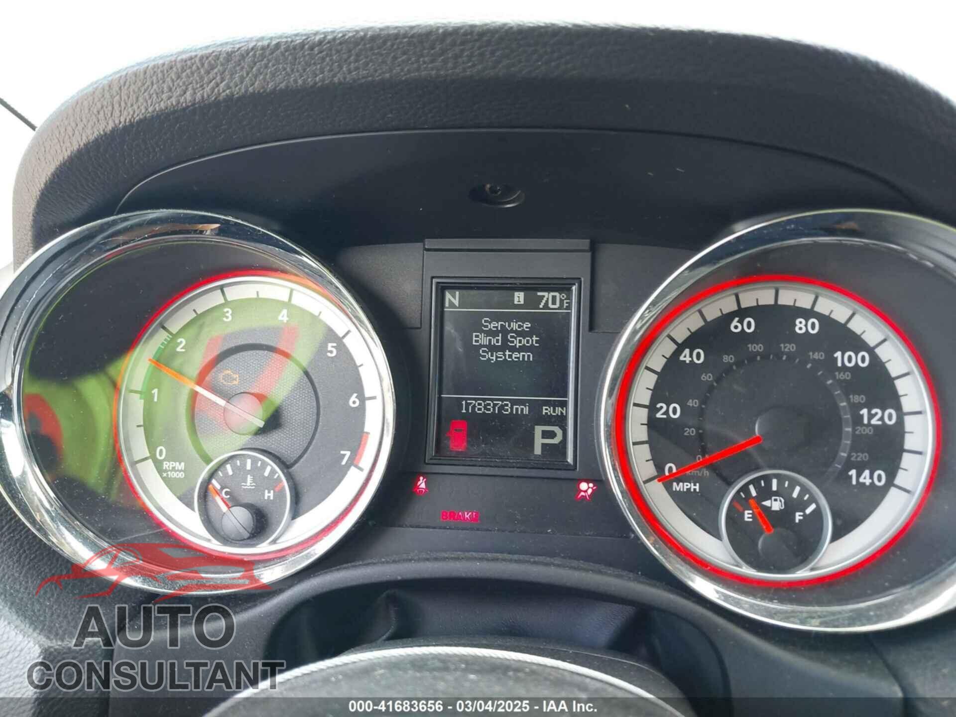 DODGE DURANGO 2012 - 1C4RDHEG3CC266860