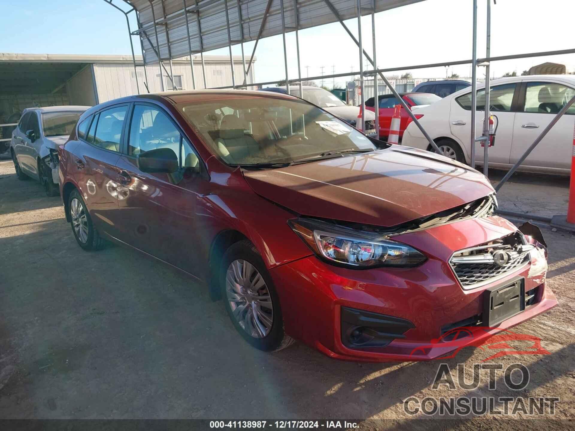 SUBARU IMPREZA 2019 - 4S3GTAA63K3706069
