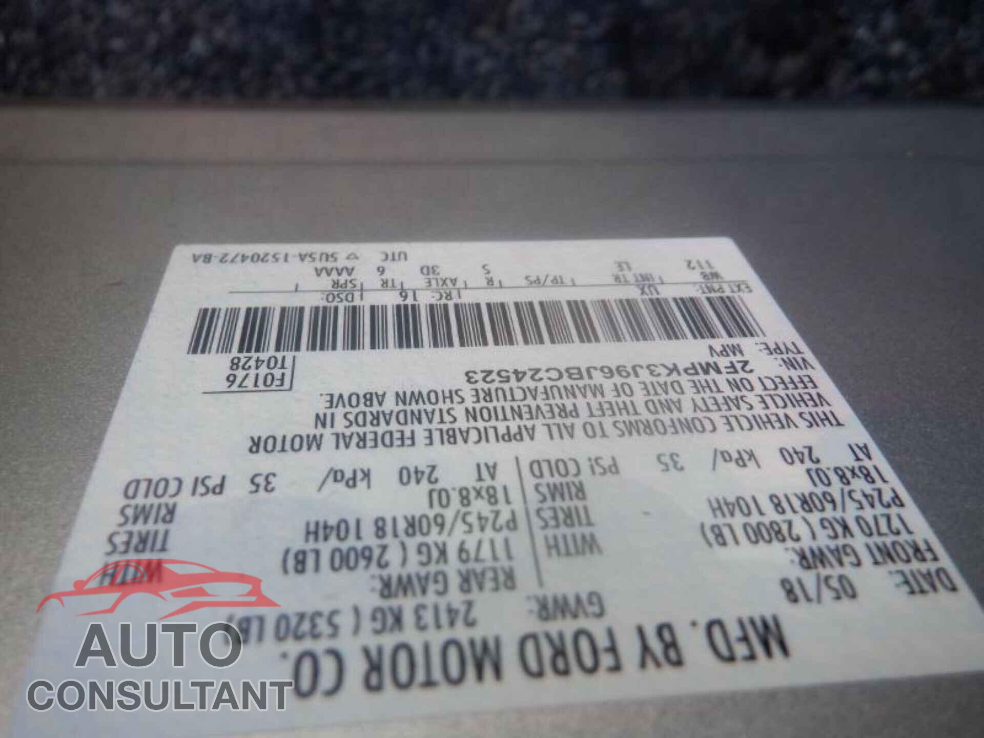 FORD EDGE 2018 - 2FMPK3J96JBC24523