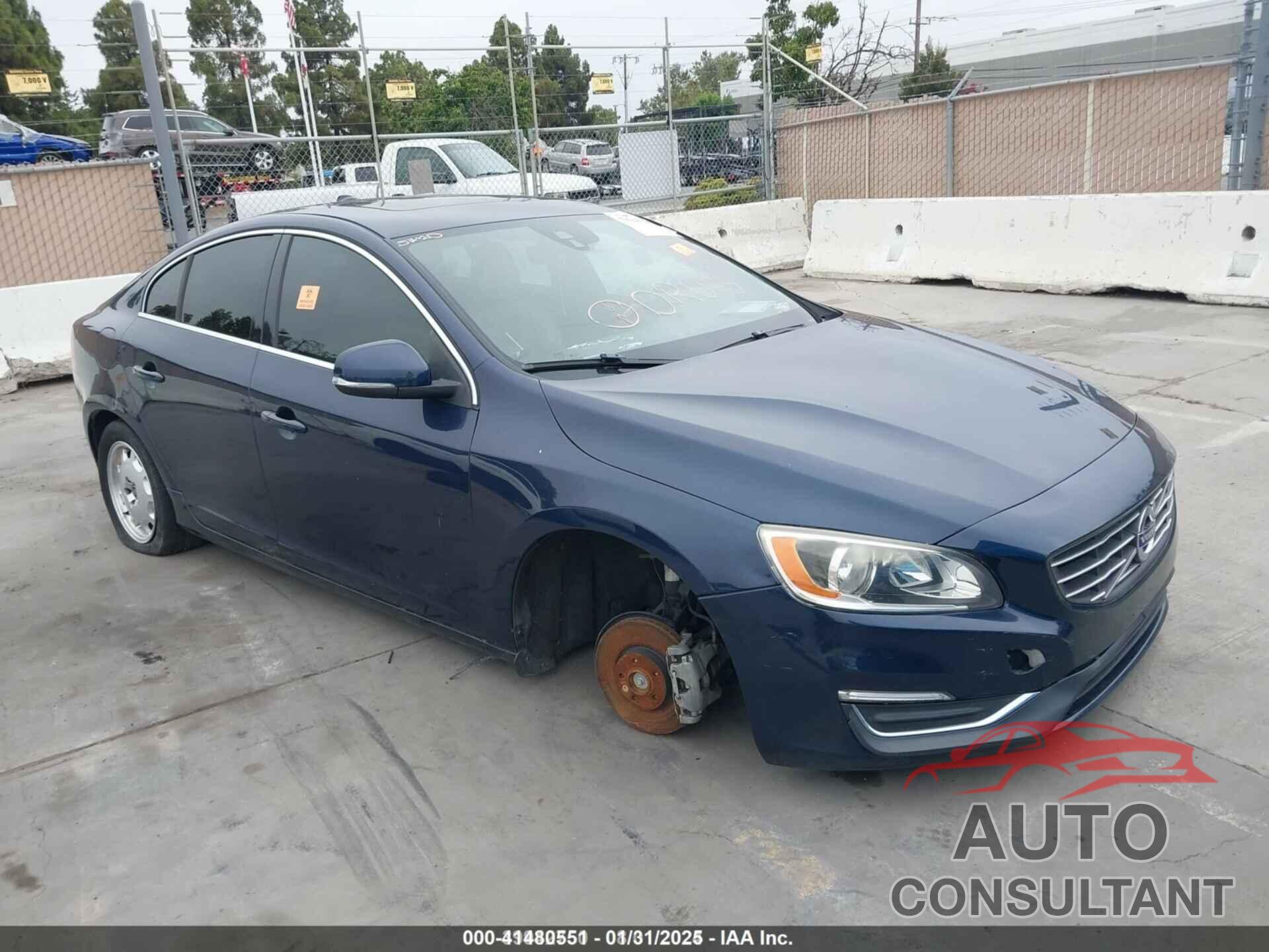 VOLVO S60 2015 - YV126MFK0F2334740