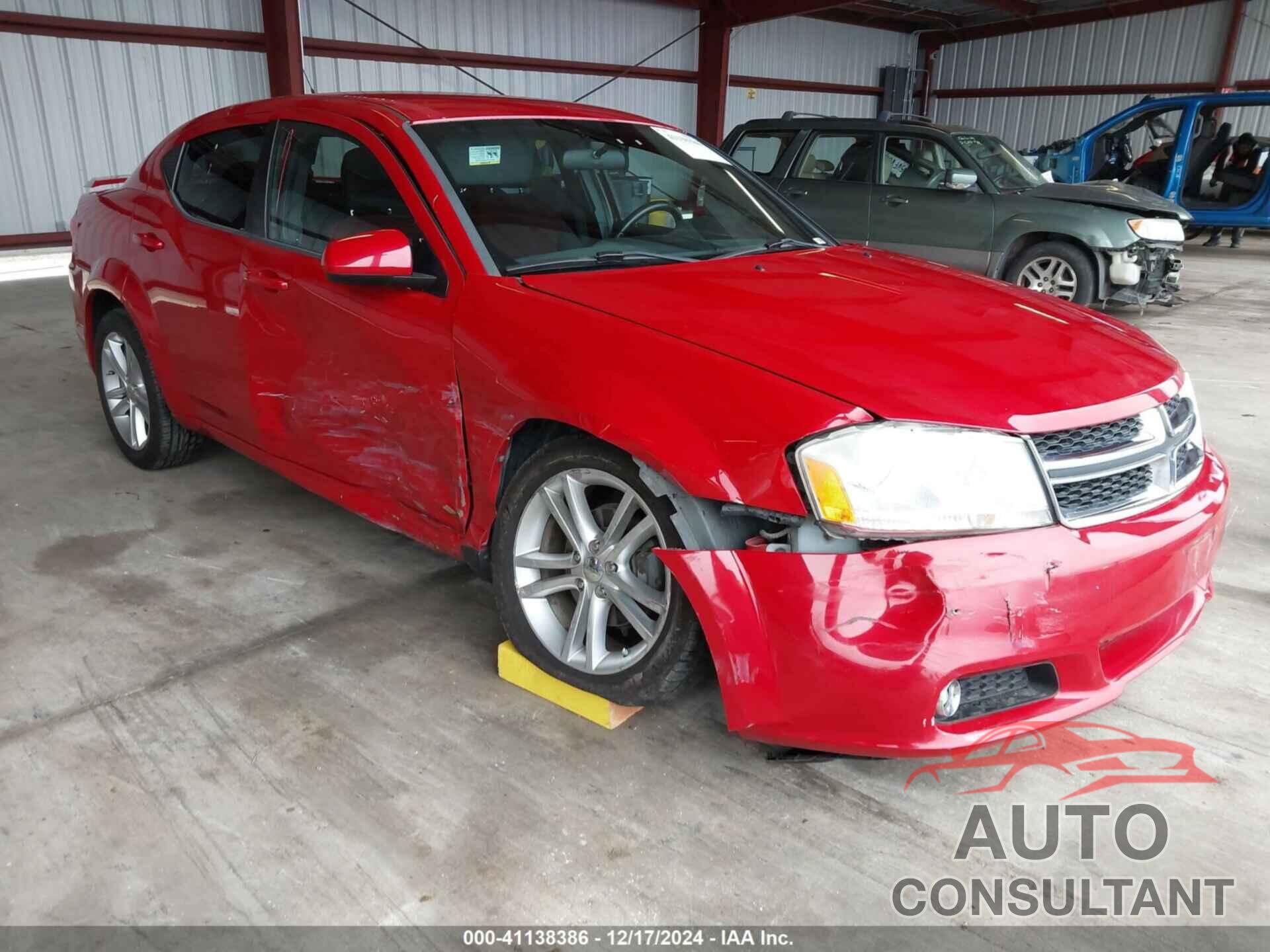 DODGE AVENGER 2011 - 1B3BD1FG2BN509490