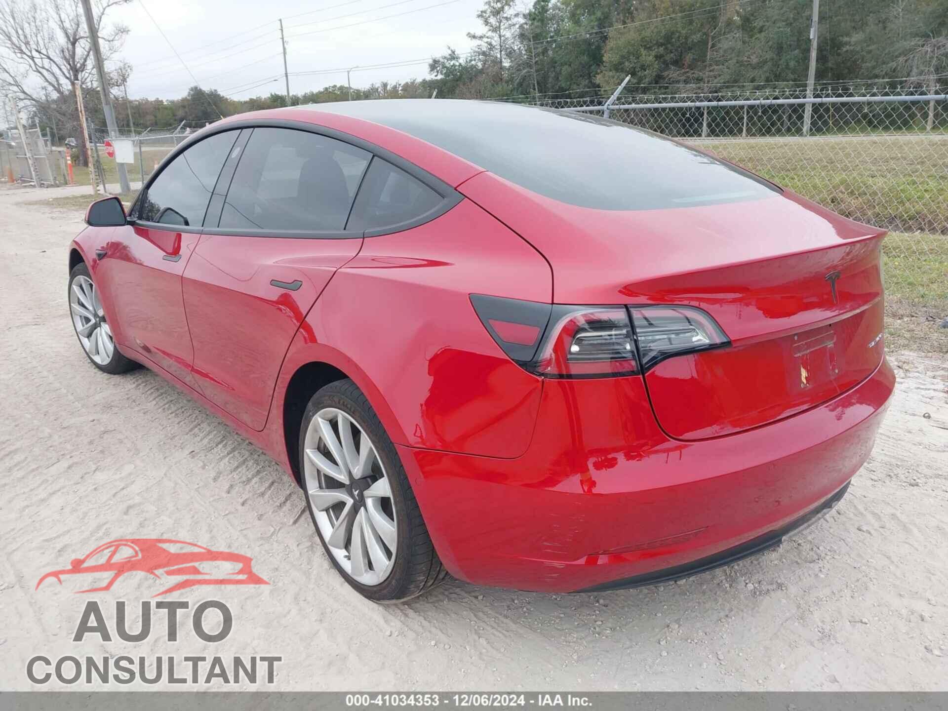 TESLA MODEL 3 2018 - 5YJ3E1EB6JF117356