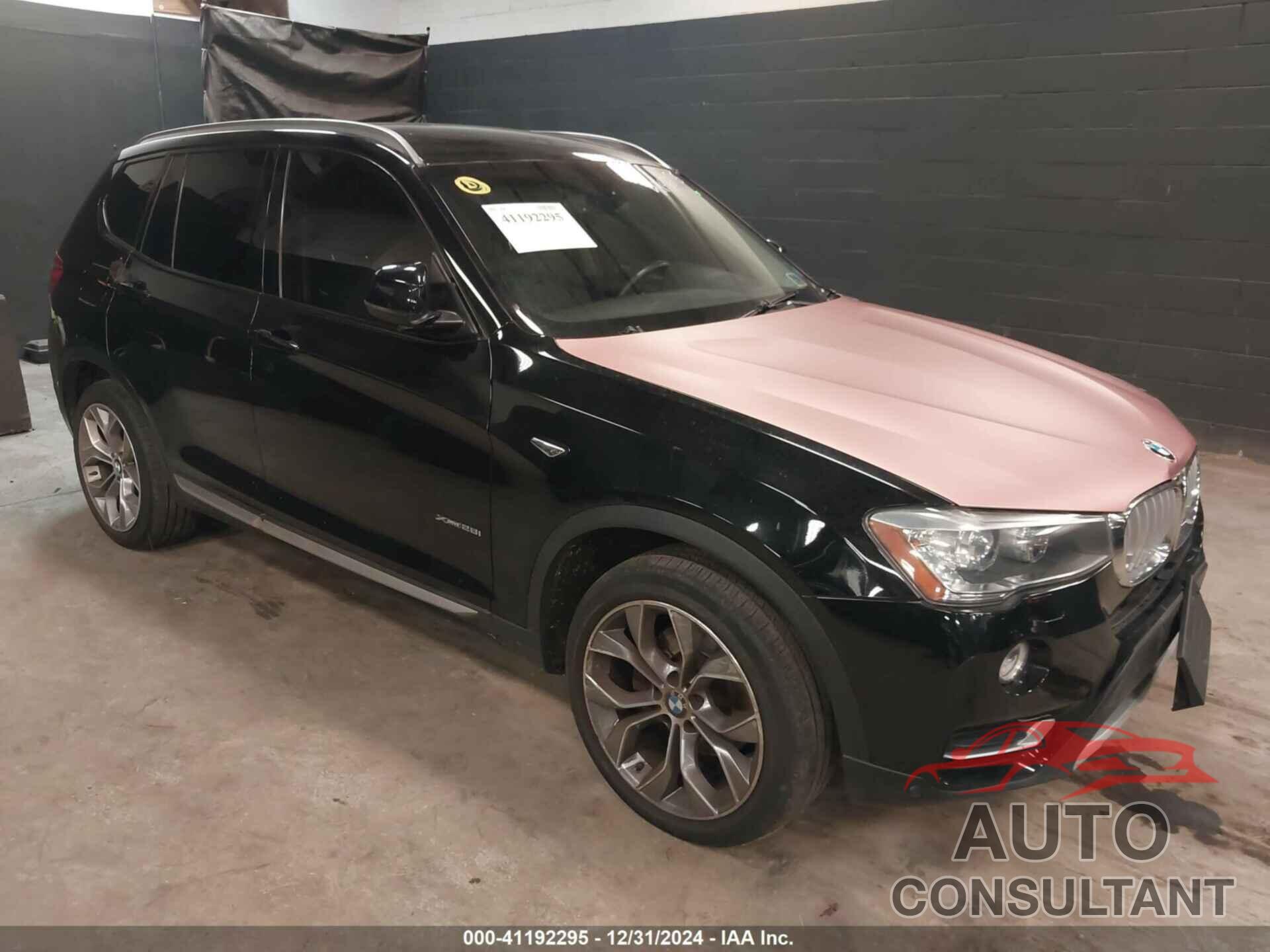 BMW X3 2016 - 5UXWX9C58G0D86311