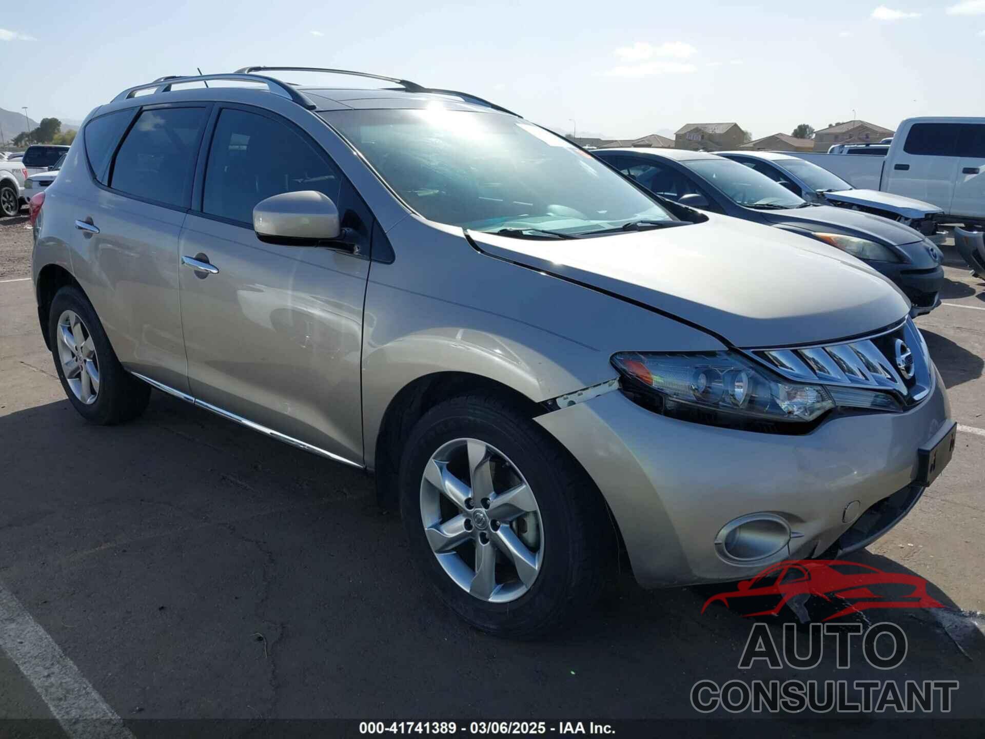 NISSAN MURANO 2009 - JN8AZ18U99W101298