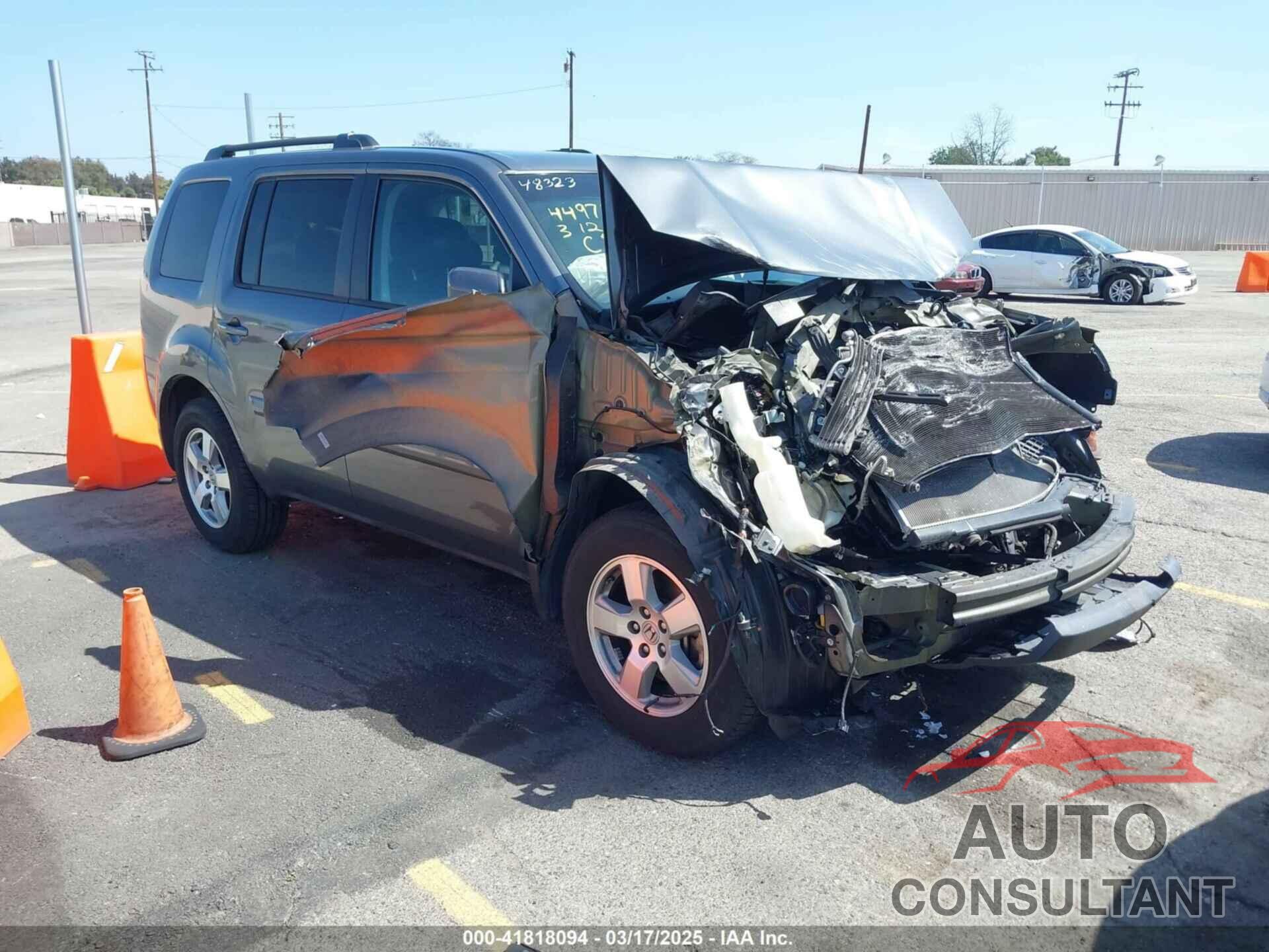 HONDA PILOT 2011 - 5FNYF3H51BB040286