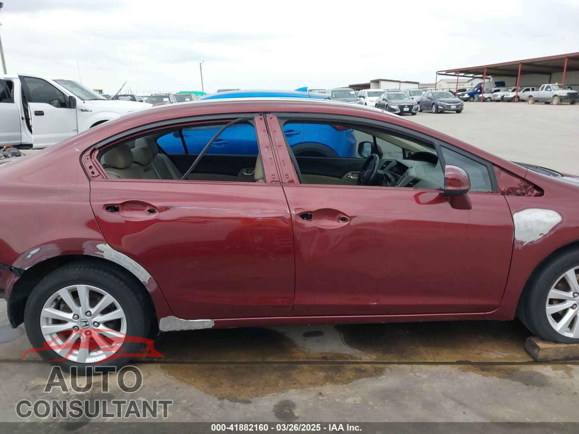 HONDA CIVIC 2012 - 2HGFB2F92CH531482