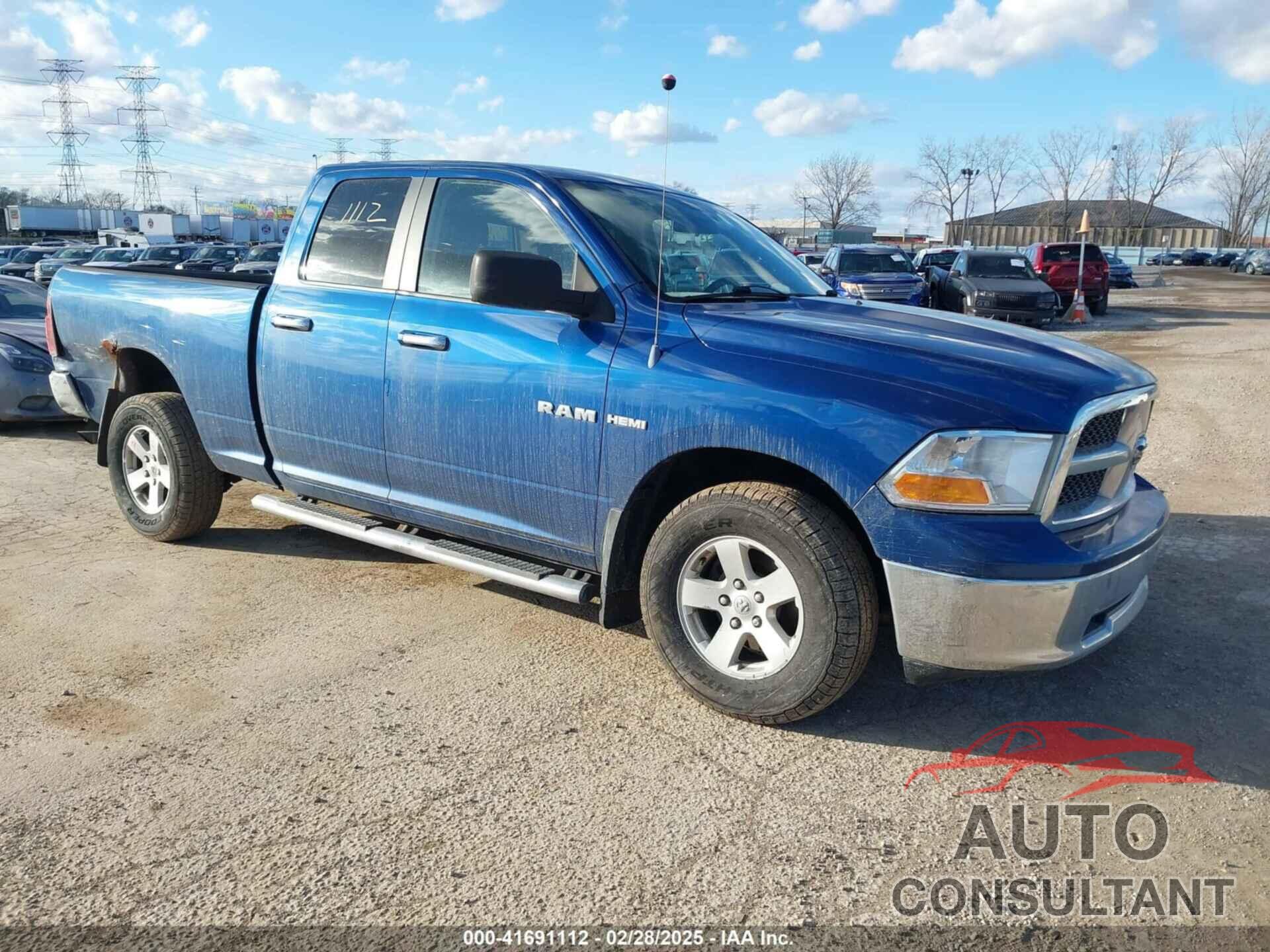 DODGE RAM 1500 2010 - 1D7RV1GT5AS119821