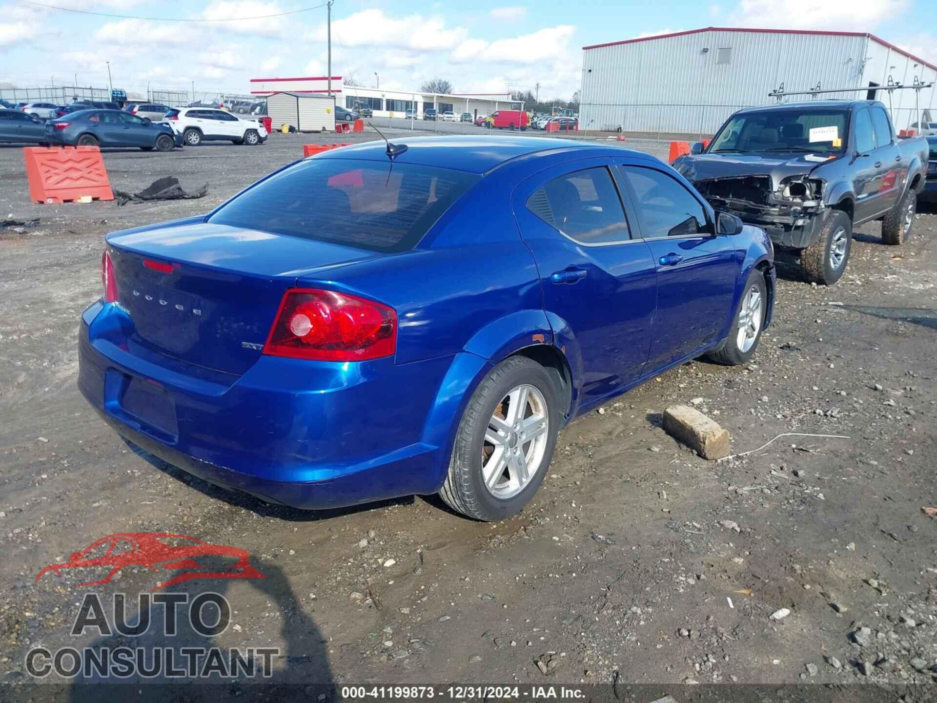DODGE AVENGER 2013 - 1C3CDZCB6DN581293