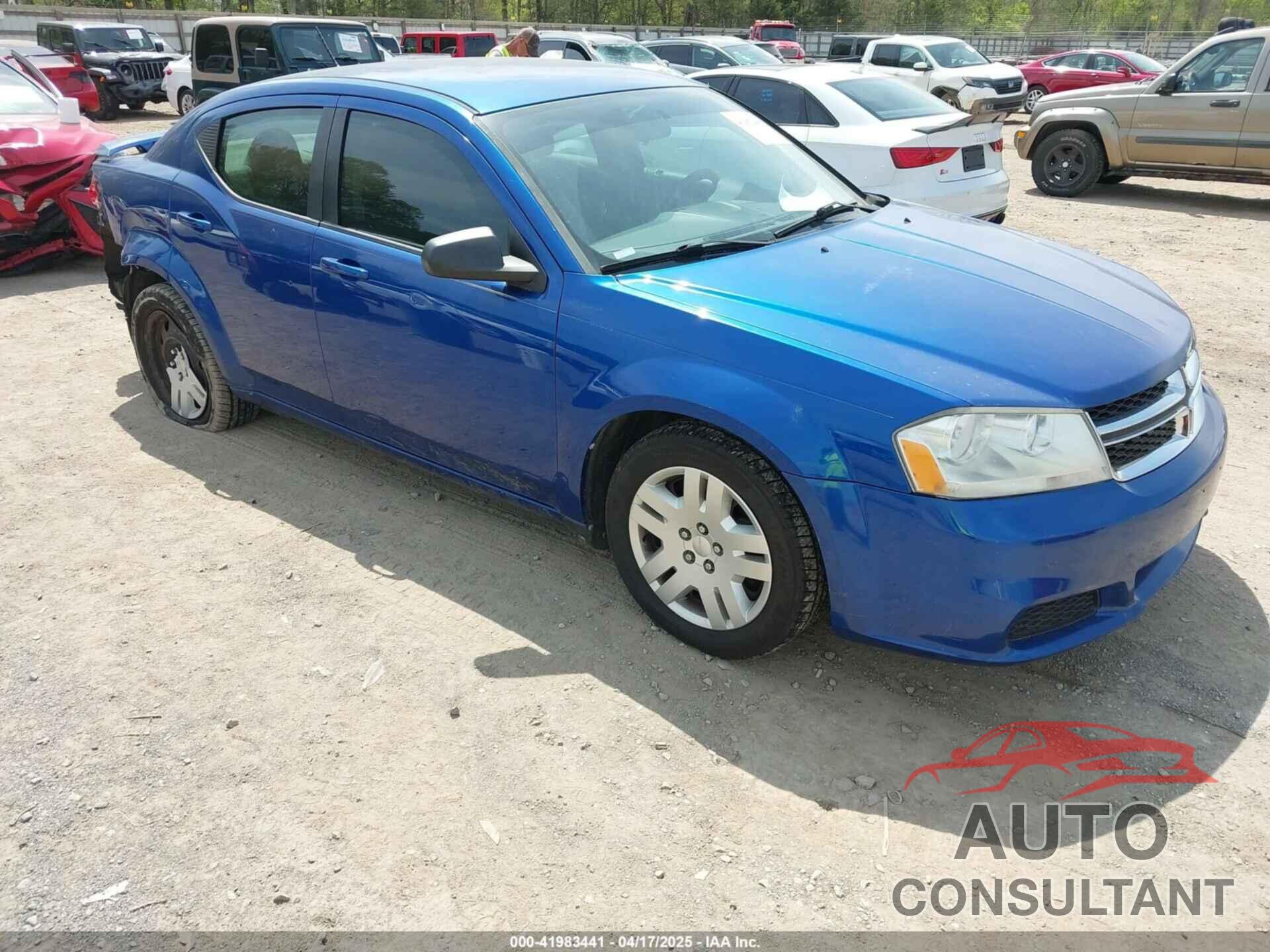 DODGE AVENGER 2012 - 1C3CDZAB6CN200611
