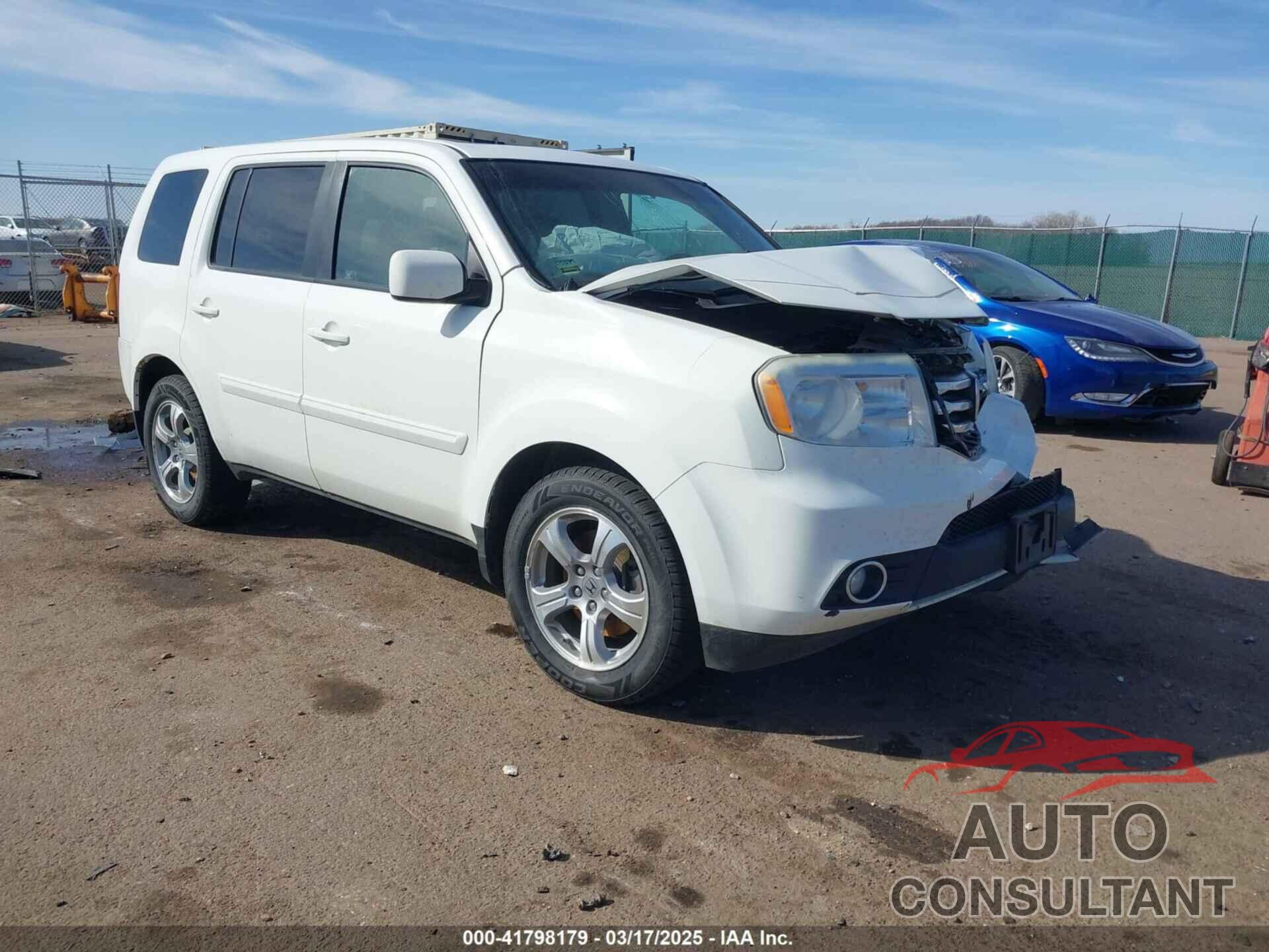 HONDA PILOT 2012 - 5FNYF4H56CB021904
