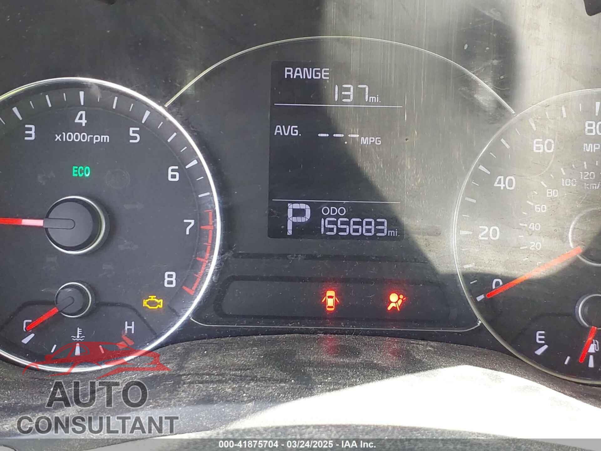 KIA FORTE 2015 - KNAFK4A67F5288655