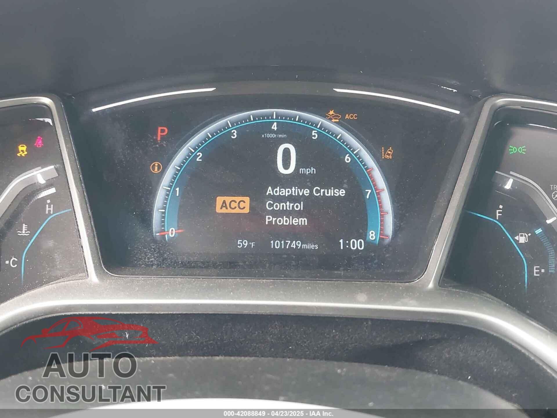 HONDA CIVIC 2019 - 2HGFC3B38KH350261