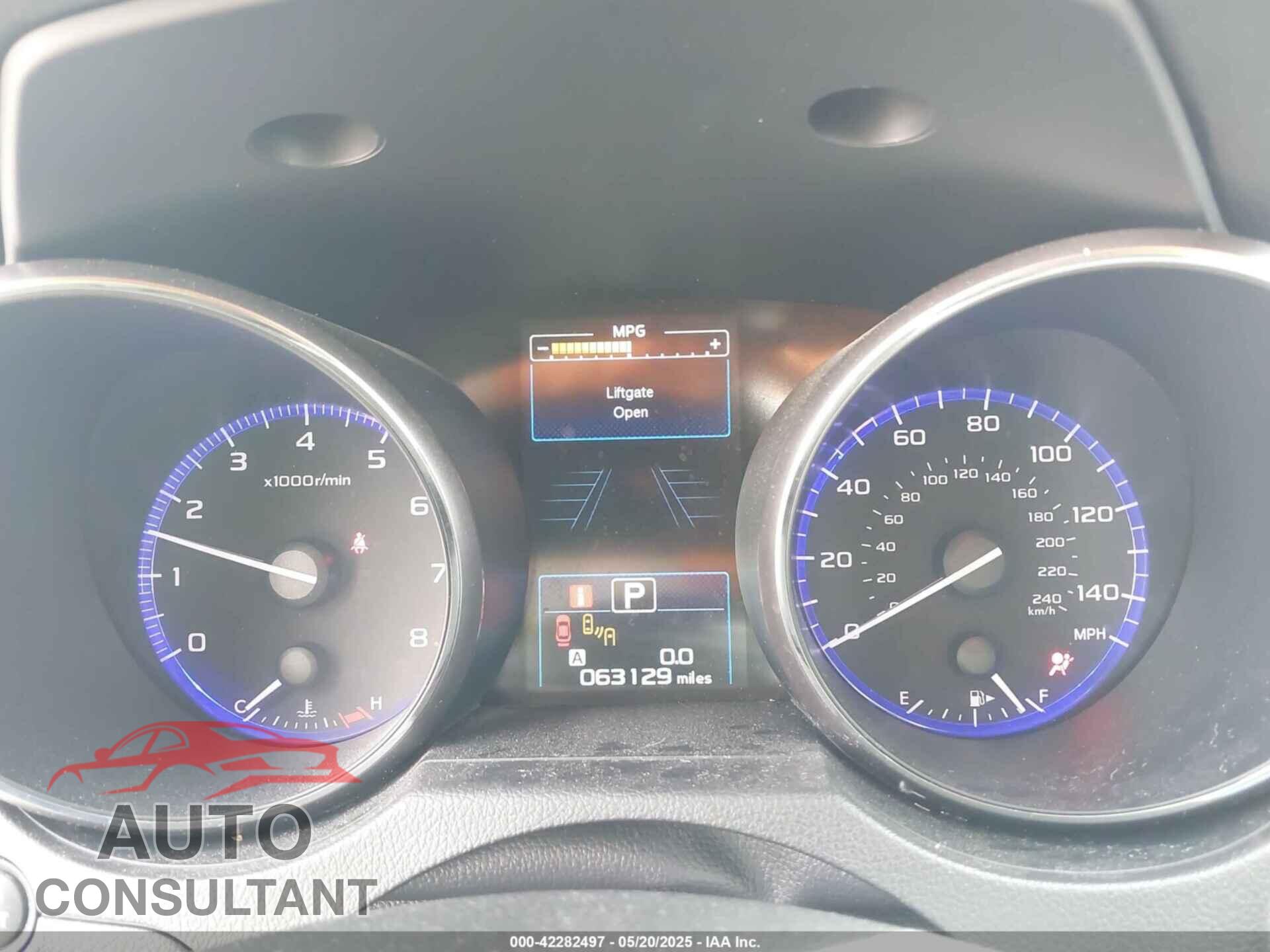 SUBARU OUTBACK 2016 - 4S4BSANC3G3325192