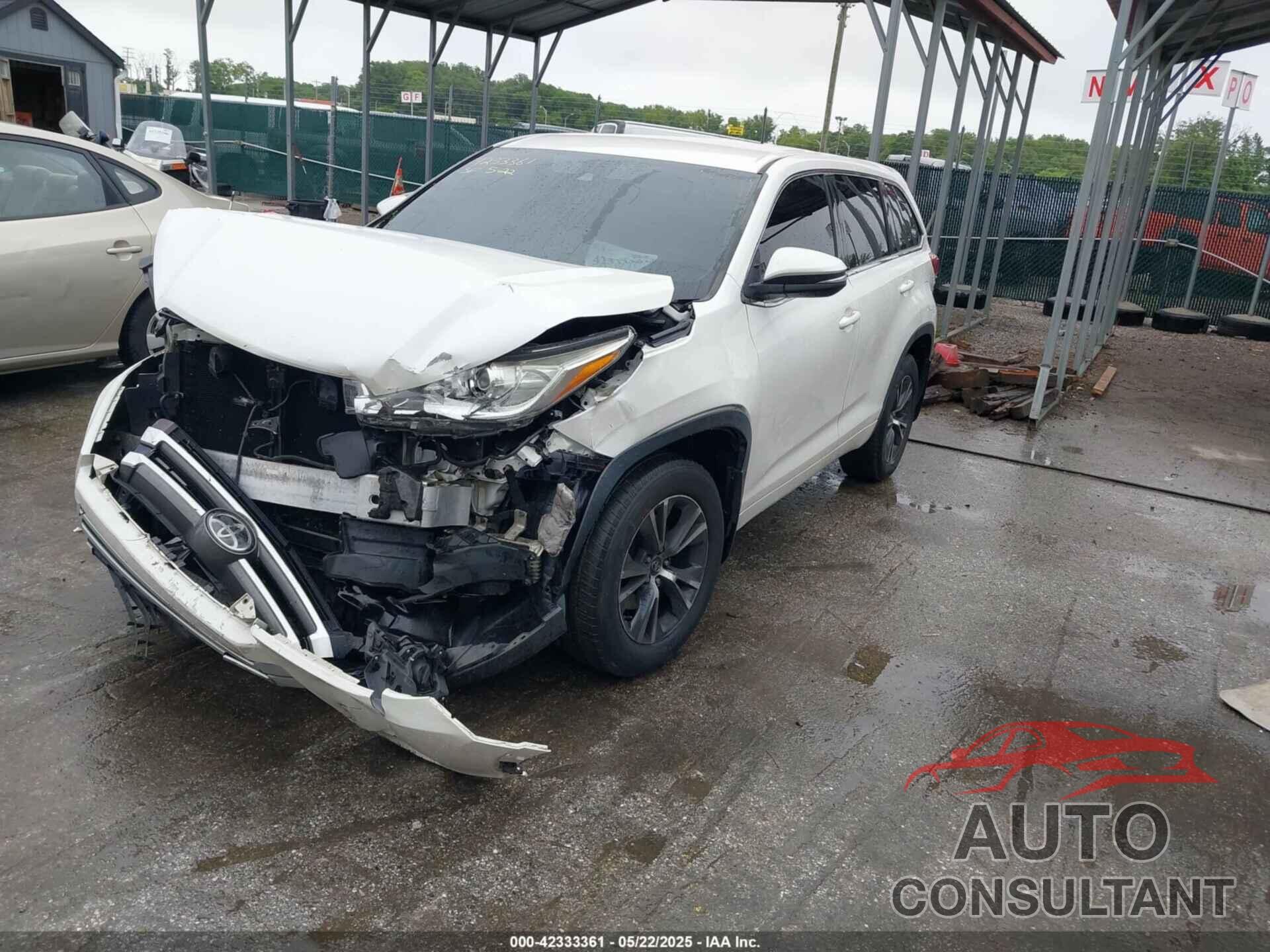 TOYOTA HIGHLANDER 2018 - 5TDBZRFH4JS495995