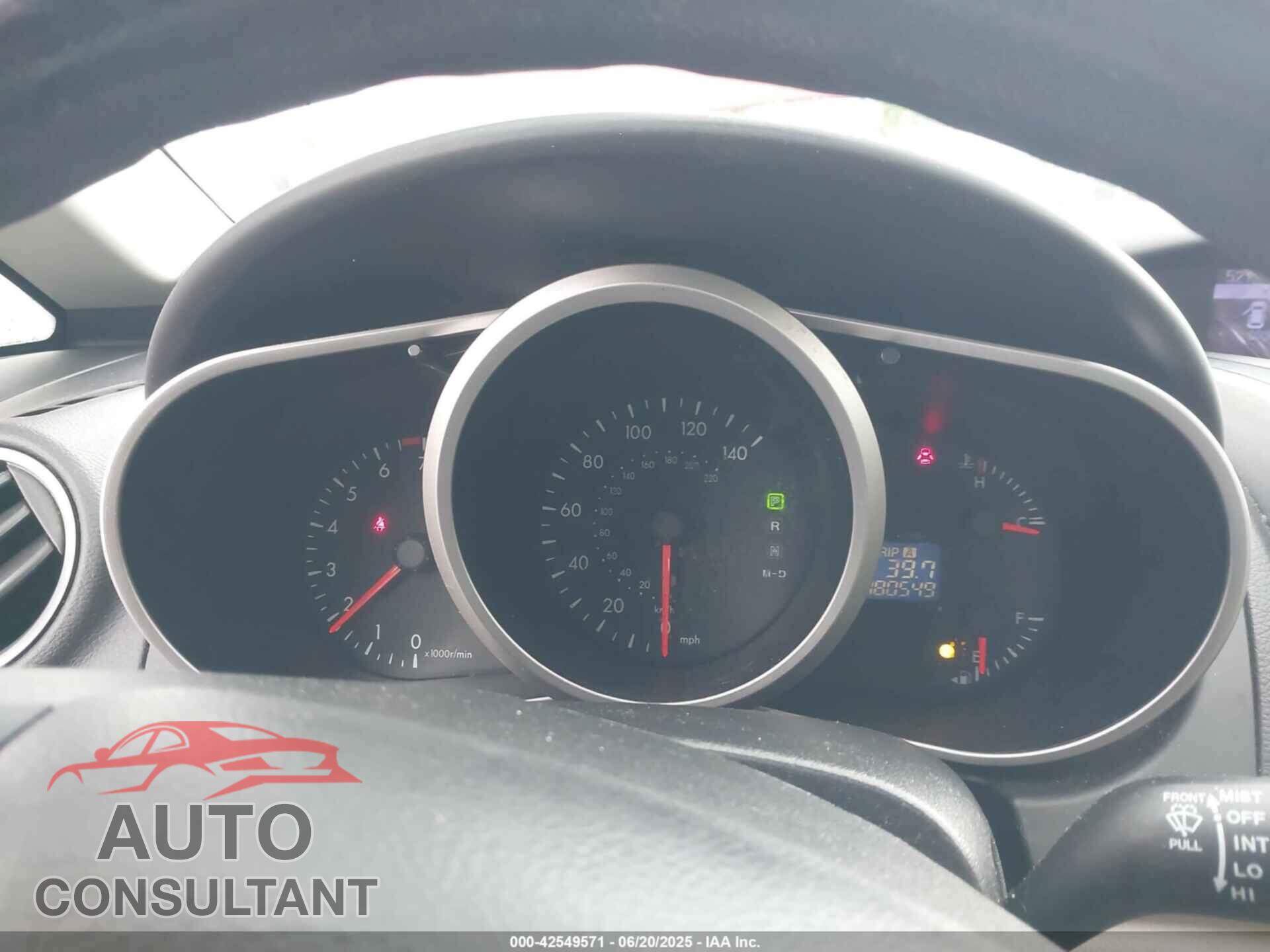MAZDA CX-7 2011 - JM3ER2A54B0378737