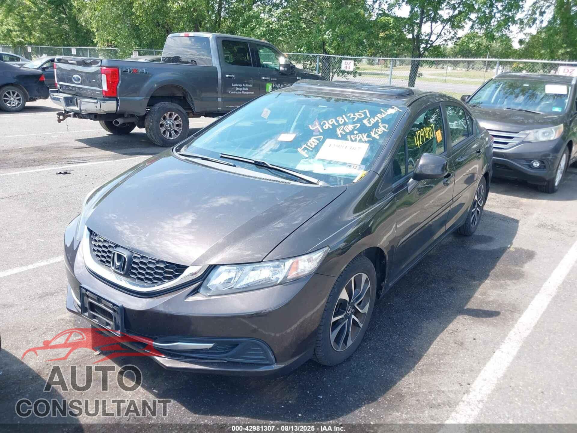 HONDA CIVIC 2013 - 19XFB2F82DE270325