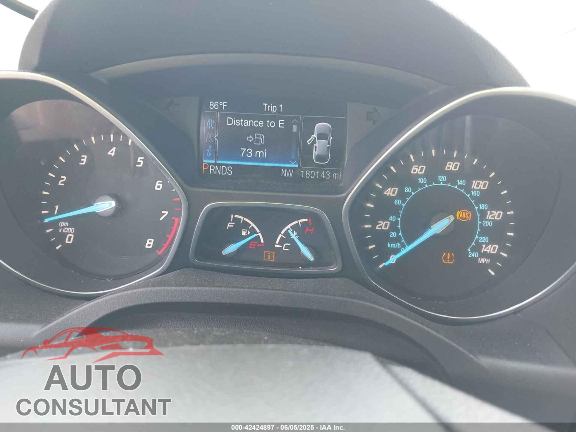 FORD ESCAPE 2014 - 1FMCU9G90EUB04591