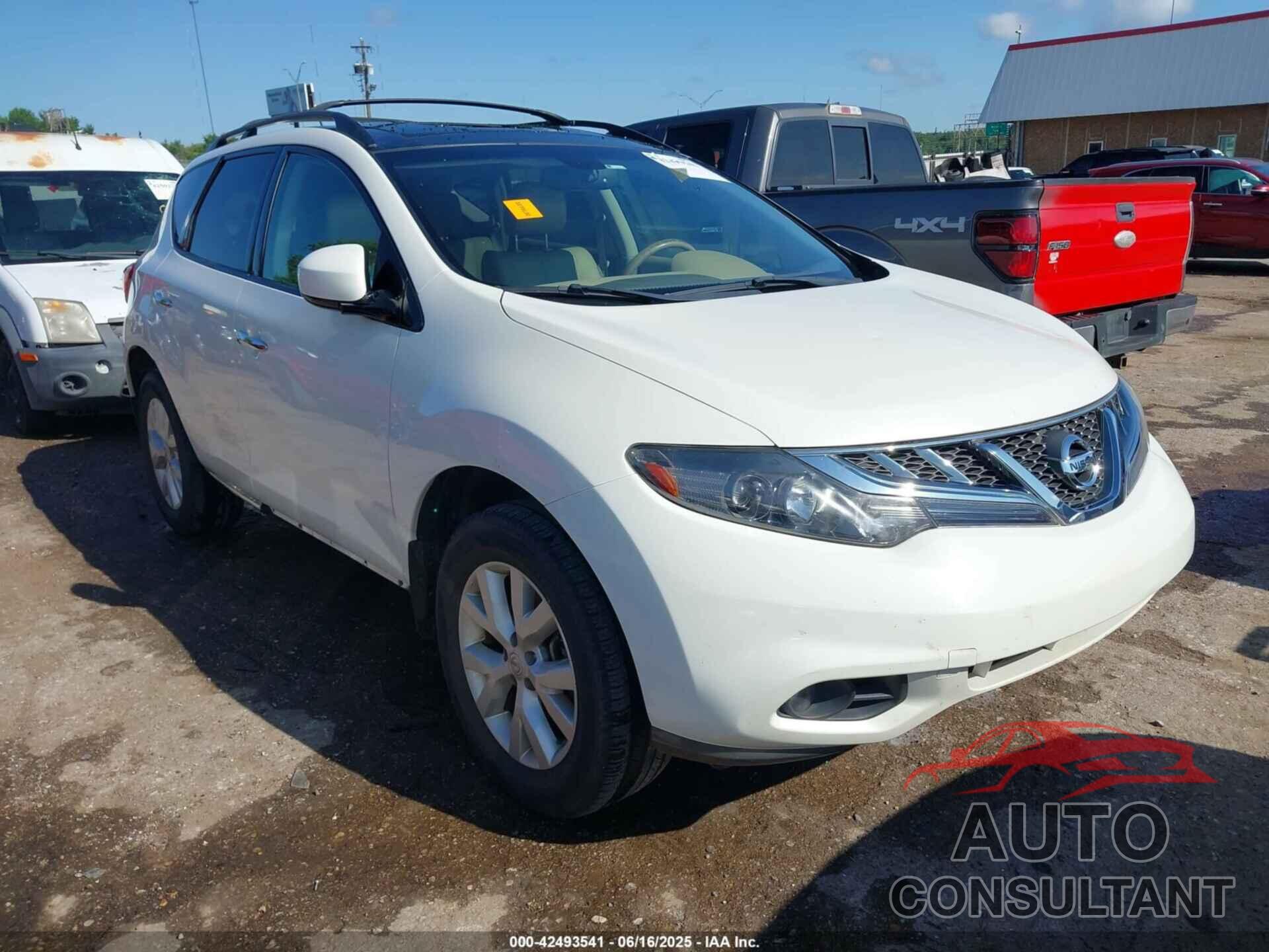 NISSAN MURANO 2012 - JN8AZ1MU5CW101666
