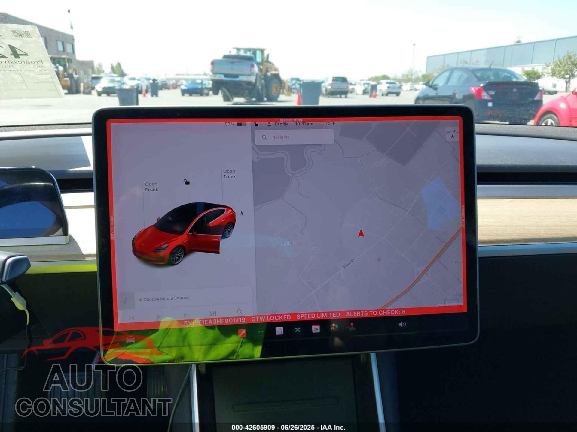TESLA MODEL 3 2017 - 5YJ3E1EA3HF001419