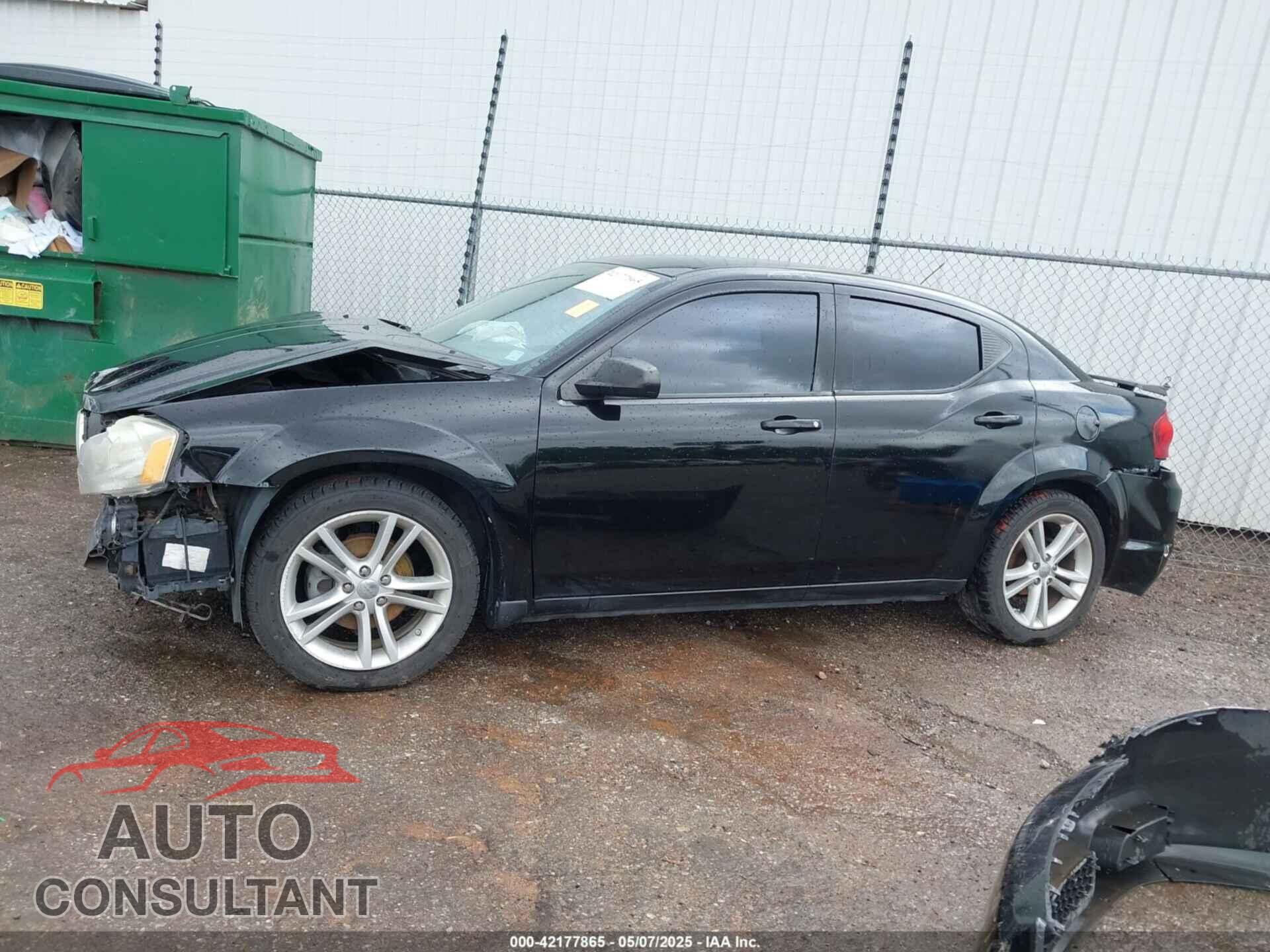 DODGE AVENGER 2012 - 1C3CDZAG6CN315978