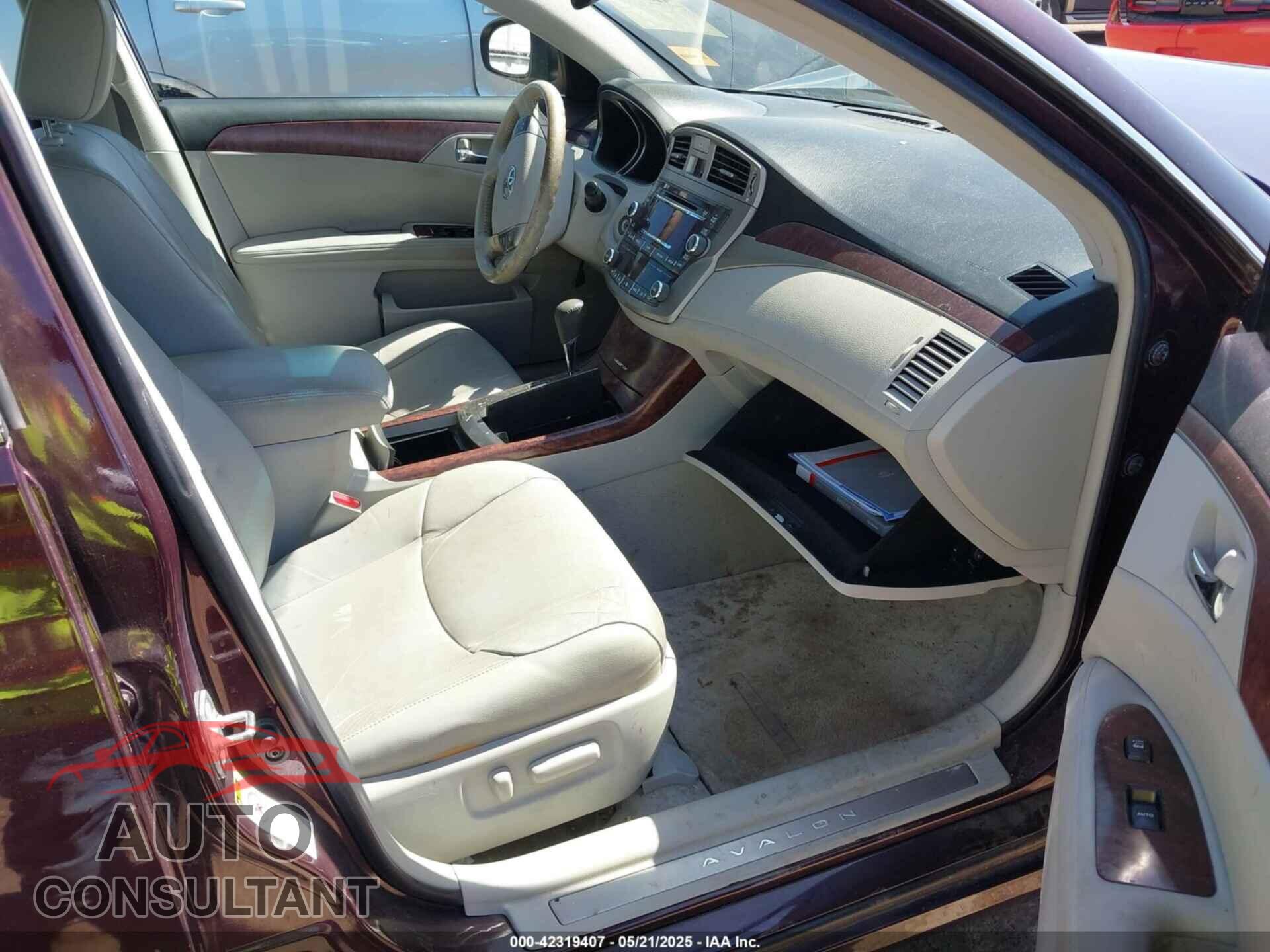 TOYOTA AVALON 2012 - 4T1BK3DB3CU444174