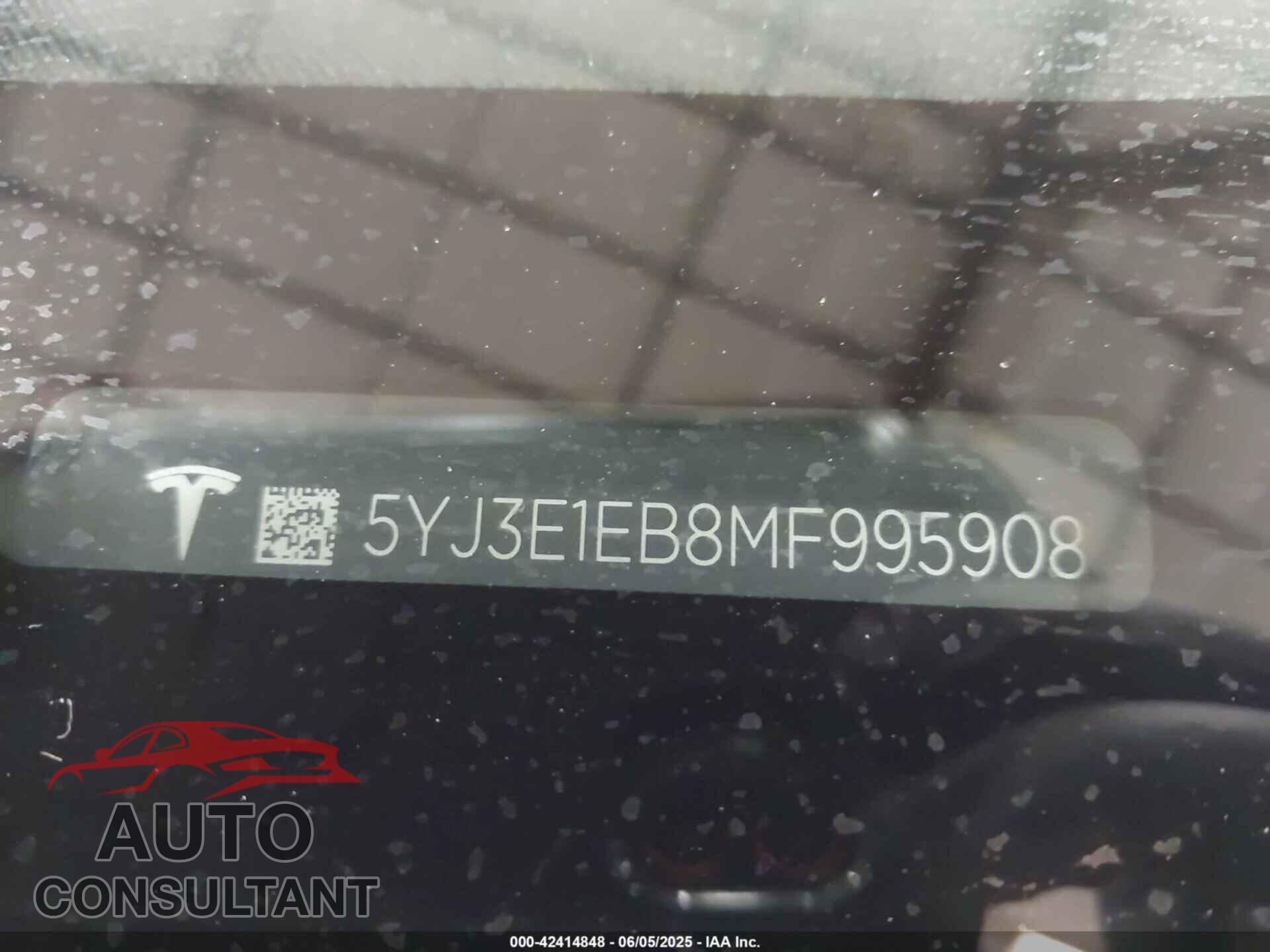 TESLA MODEL 3 2021 - 5YJ3E1EB8MF995908