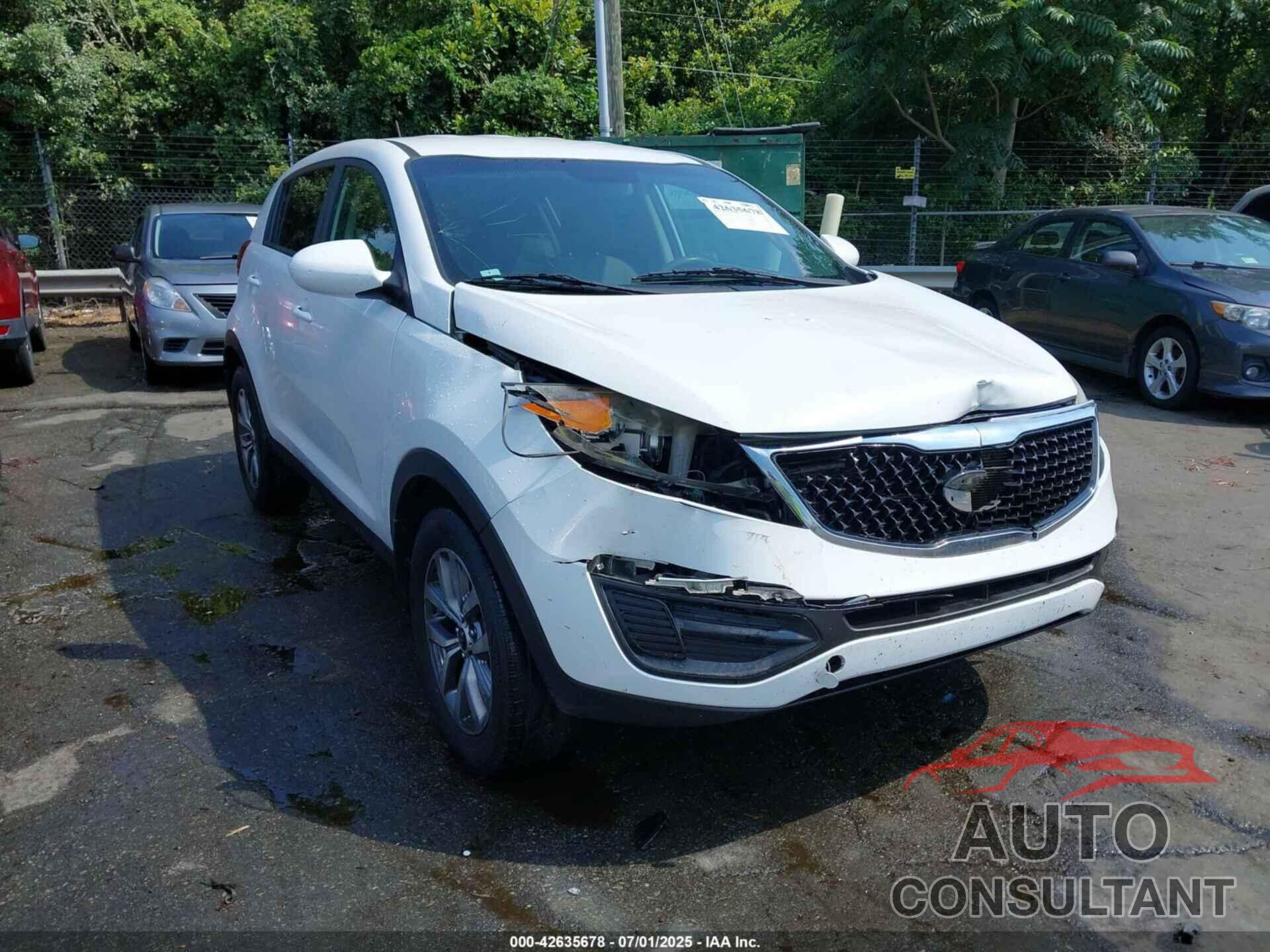KIA SPORTAGE 2016 - KNDPB3AC7G7849949