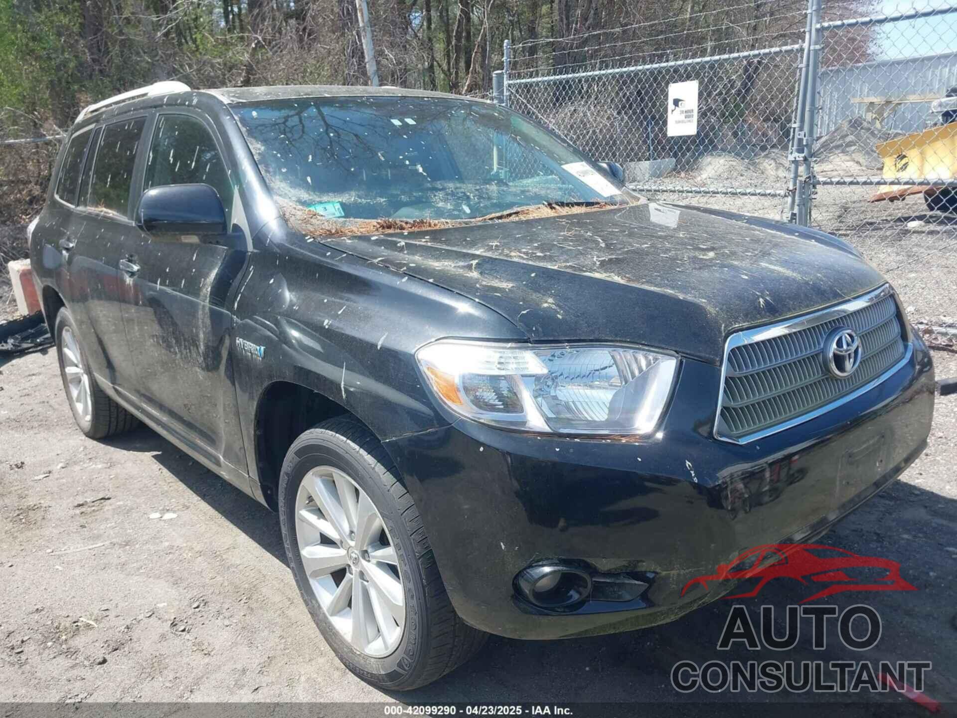 TOYOTA HIGHLANDER HYBRID 2009 - JTEEW44A292026496
