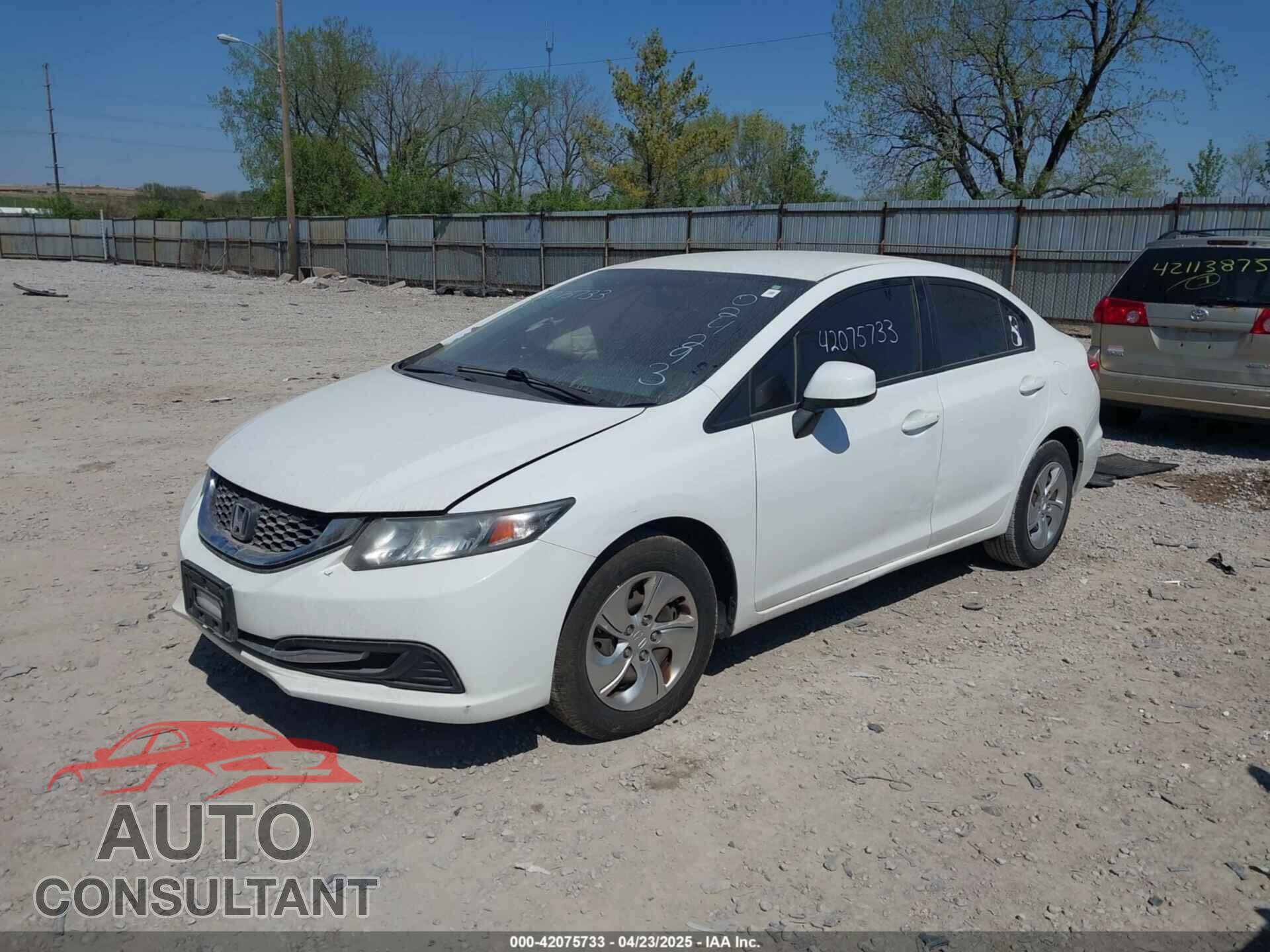 HONDA CIVIC 2013 - 19XFB2F55DE024293