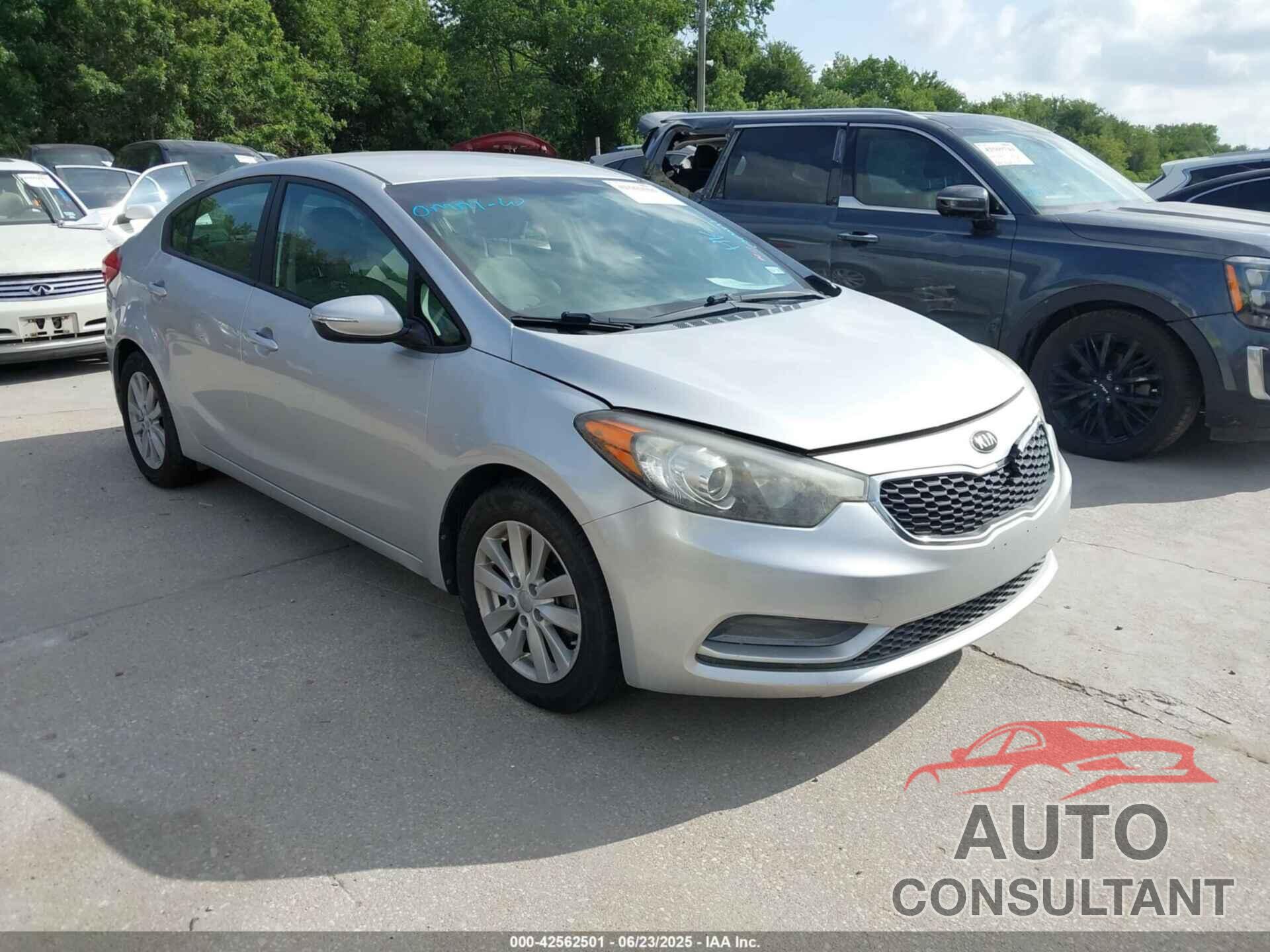 KIA FORTE 2014 - KNAFX4A62E5212003