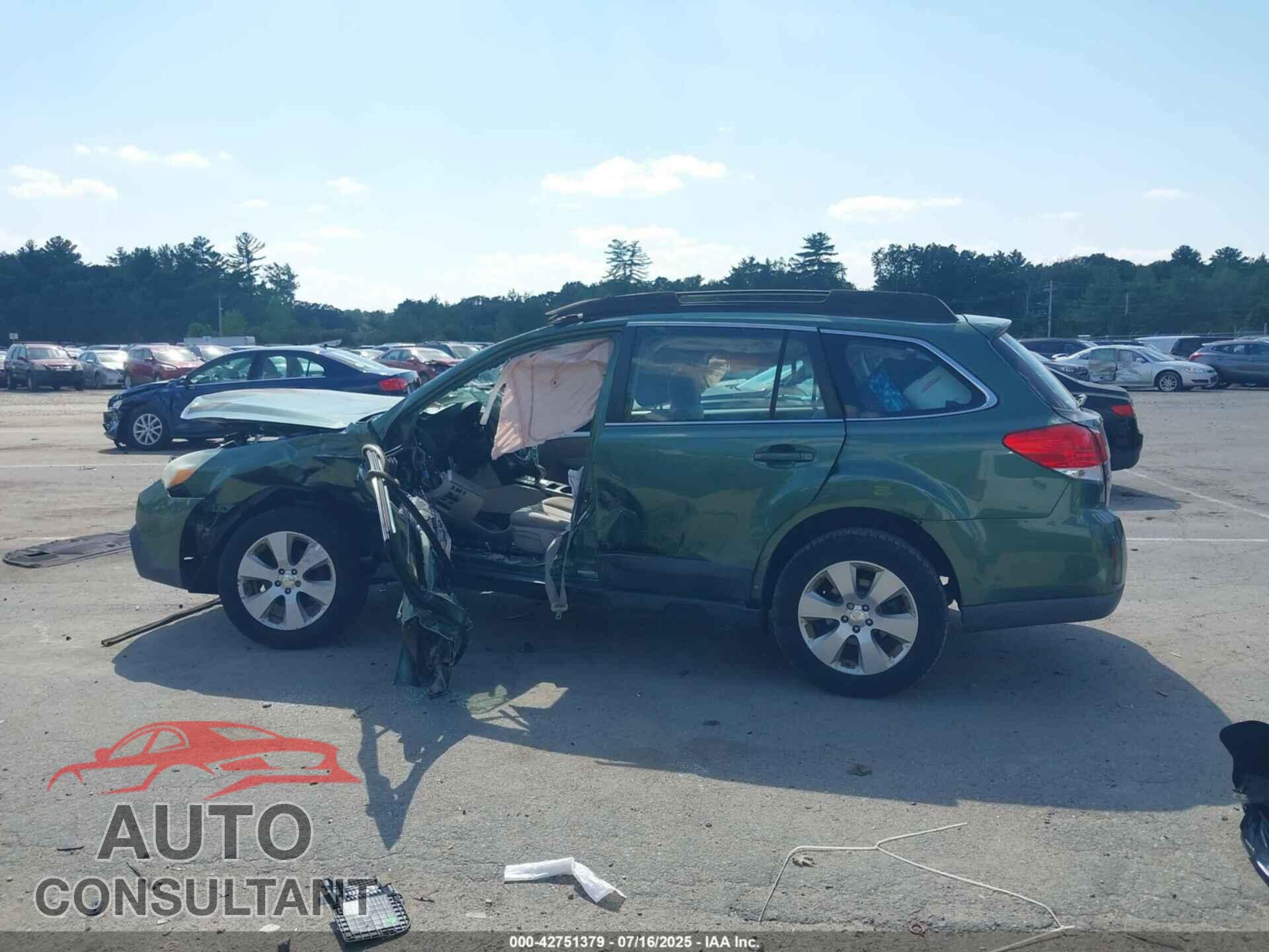 SUBARU OUTBACK 2013 - 4S4BRBAC4D3201712