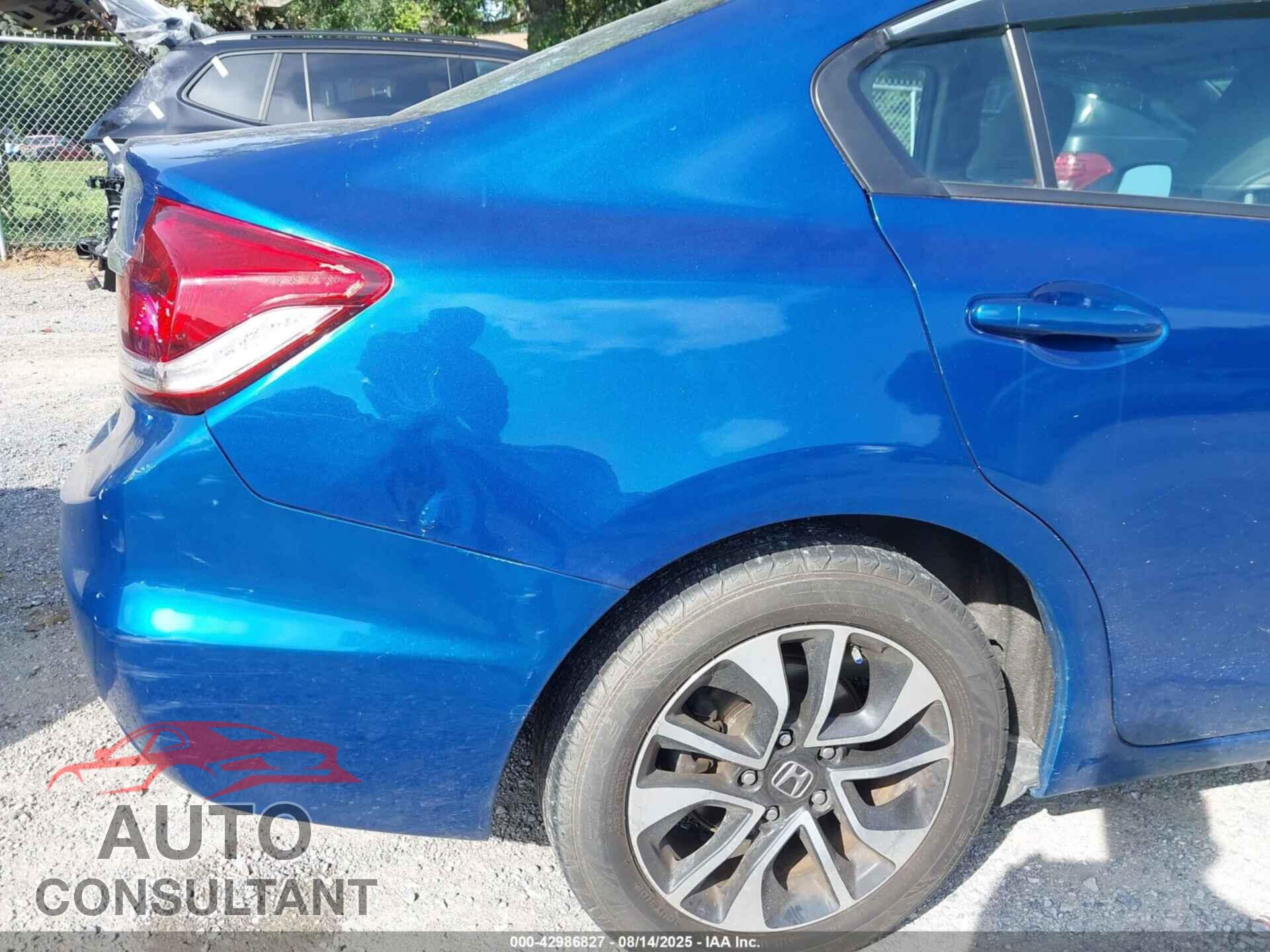 HONDA CIVIC 2013 - 19XFB2F89DE082496