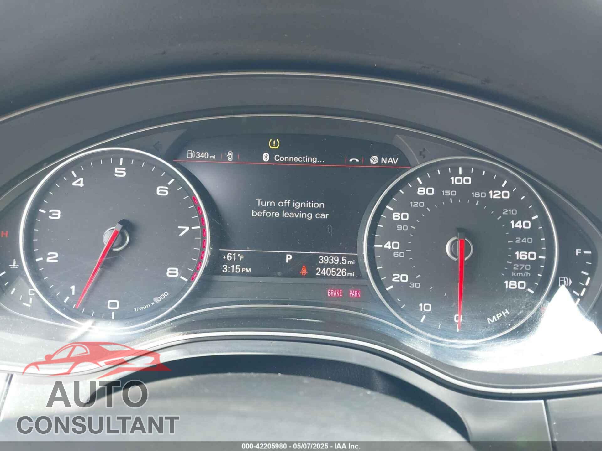 AUDI A6 2013 - WAUHGBFC4DN004599