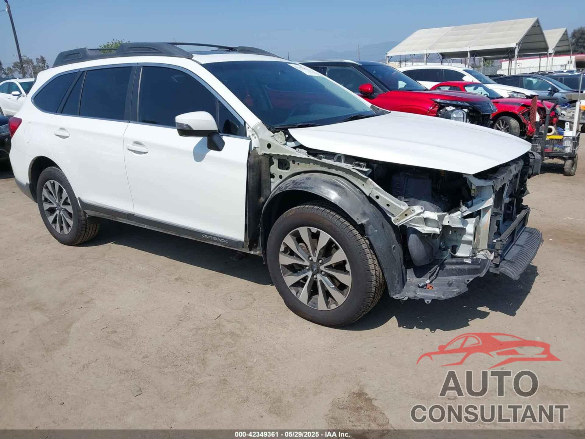 SUBARU OUTBACK 2016 - 4S4BSALC2G3285013