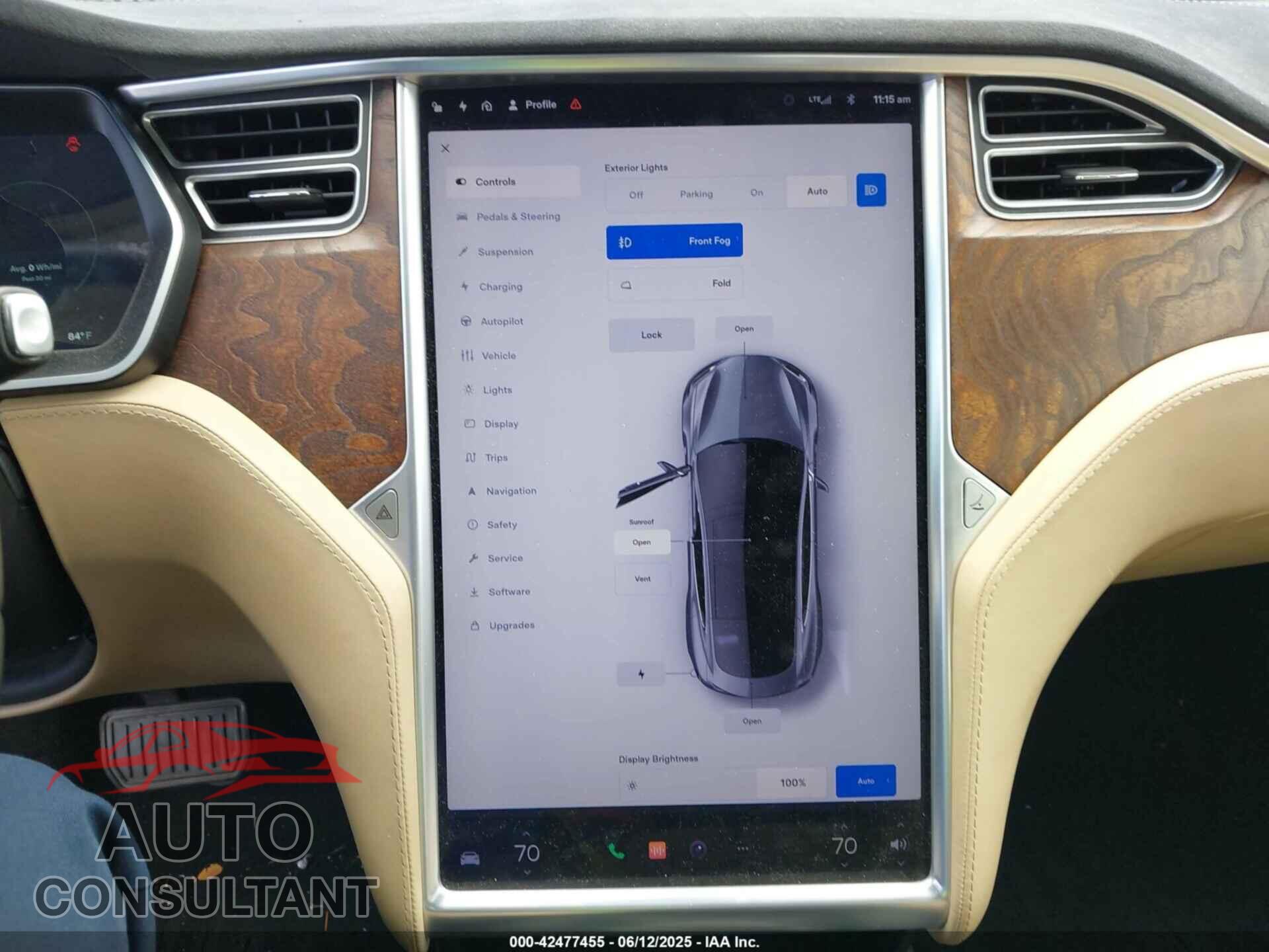 TESLA MODEL S 2017 - 5YJSA1E2XHF190425
