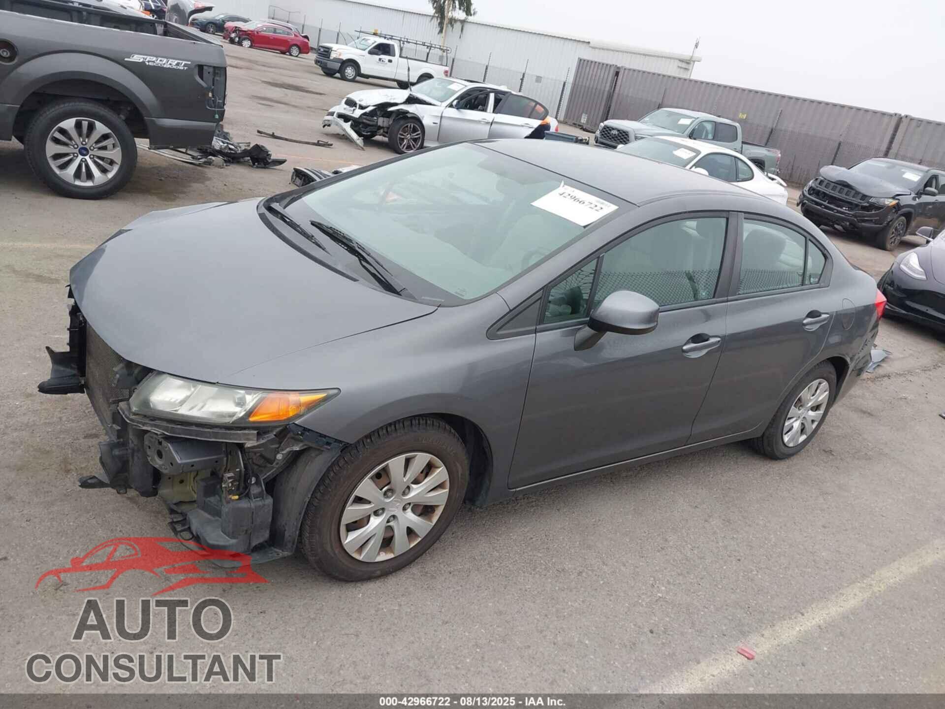 HONDA CIVIC 2012 - 2HGFB2F5XCH609018