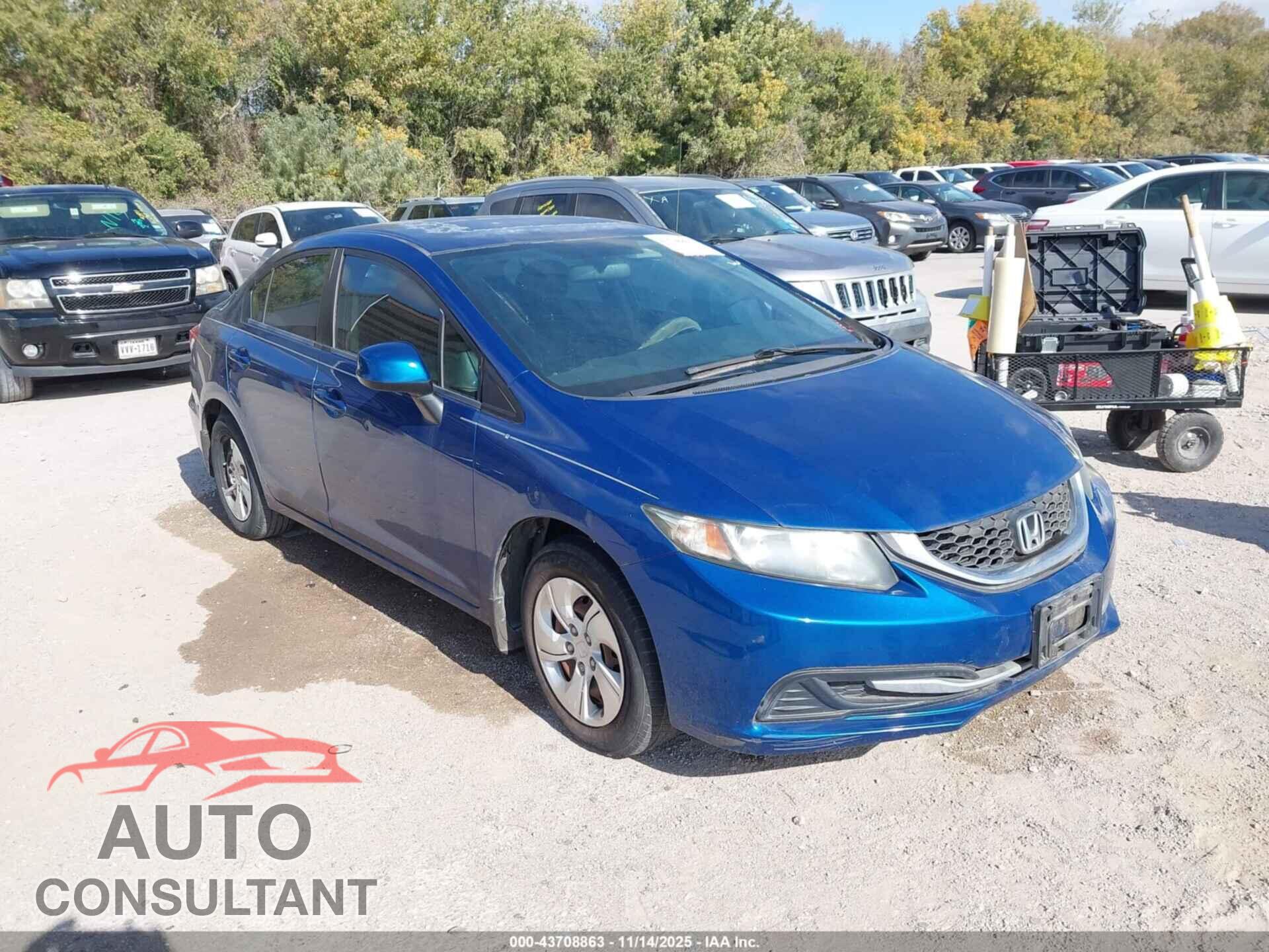 HONDA CIVIC 2013 - 19XFB2F51DE015526