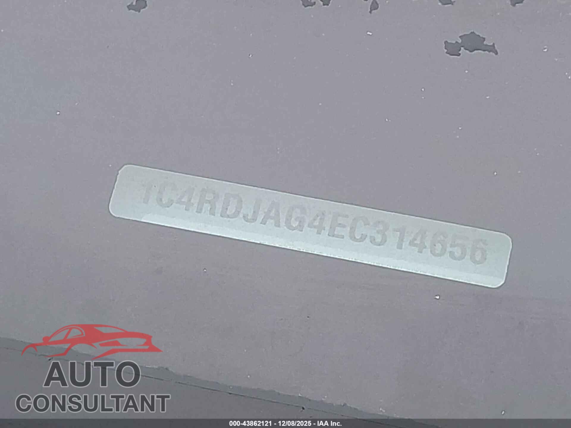 DODGE DURANGO 2014 - 1C4RDJAG4EC314656