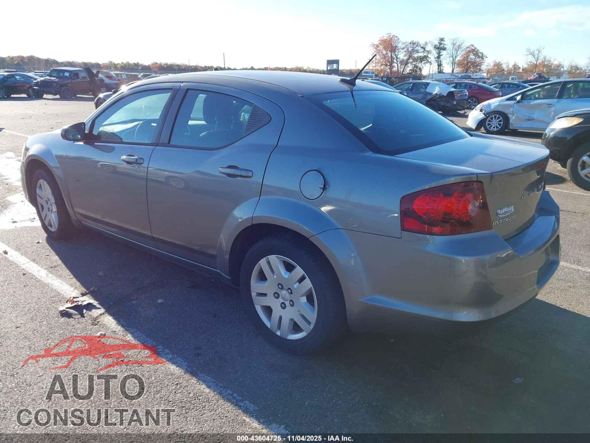 DODGE AVENGER 2013 - 1C3CDZAB2DN753175
