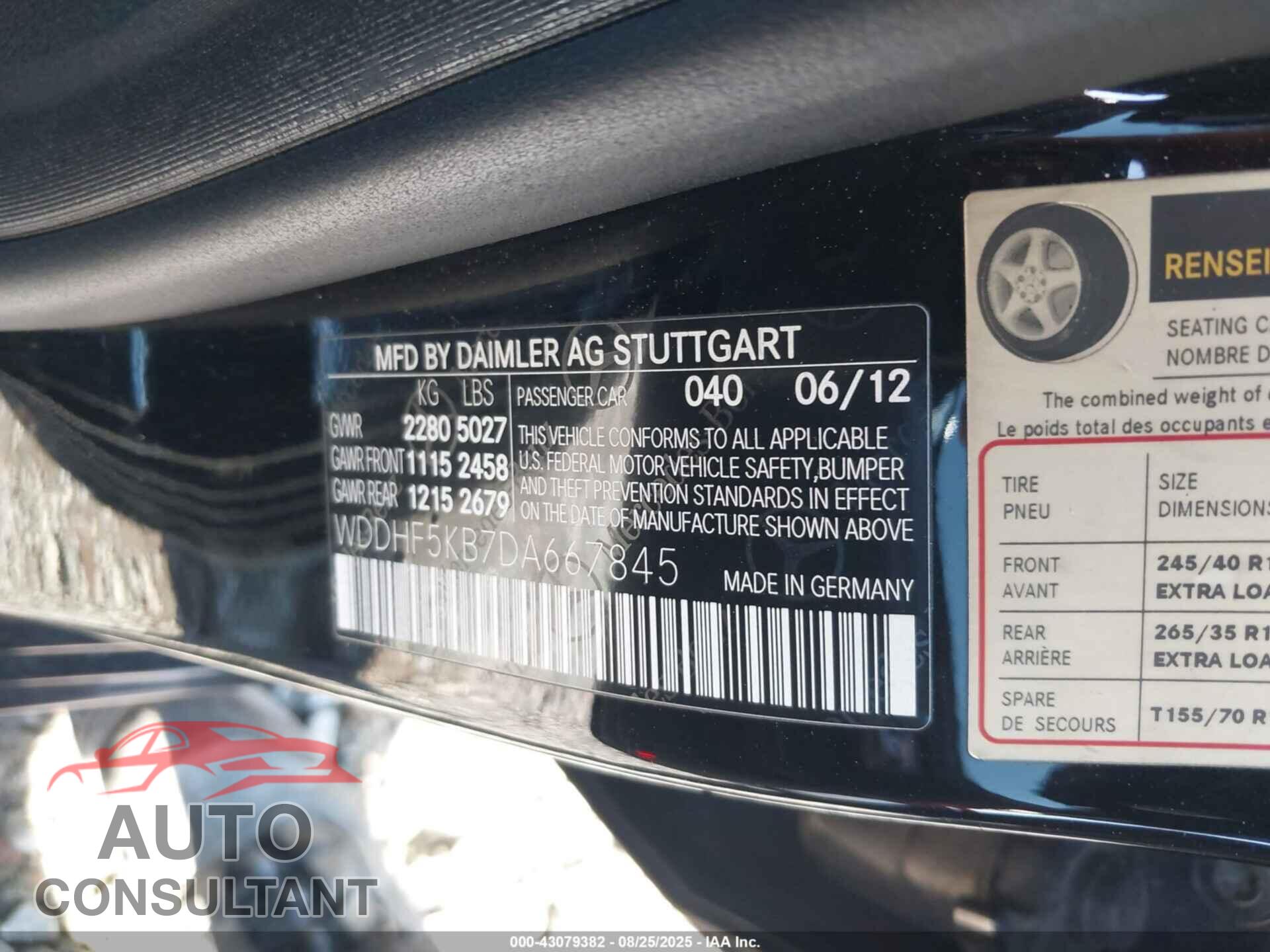 MERCEDES-BENZ E 350 2013 - WDDHF5KB7DA667845