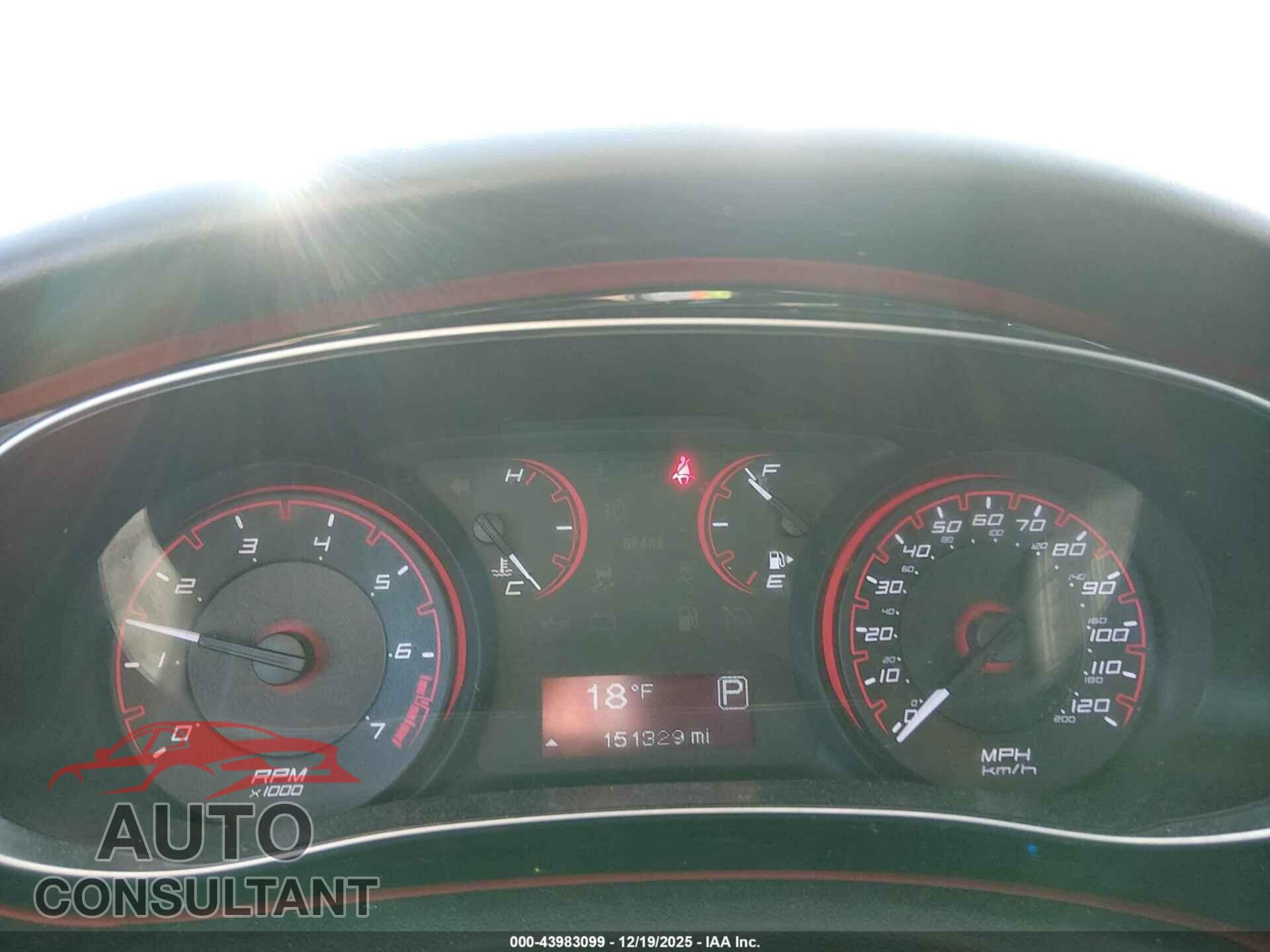 DODGE DART 2015 - 1C3CDFBB4FD146491