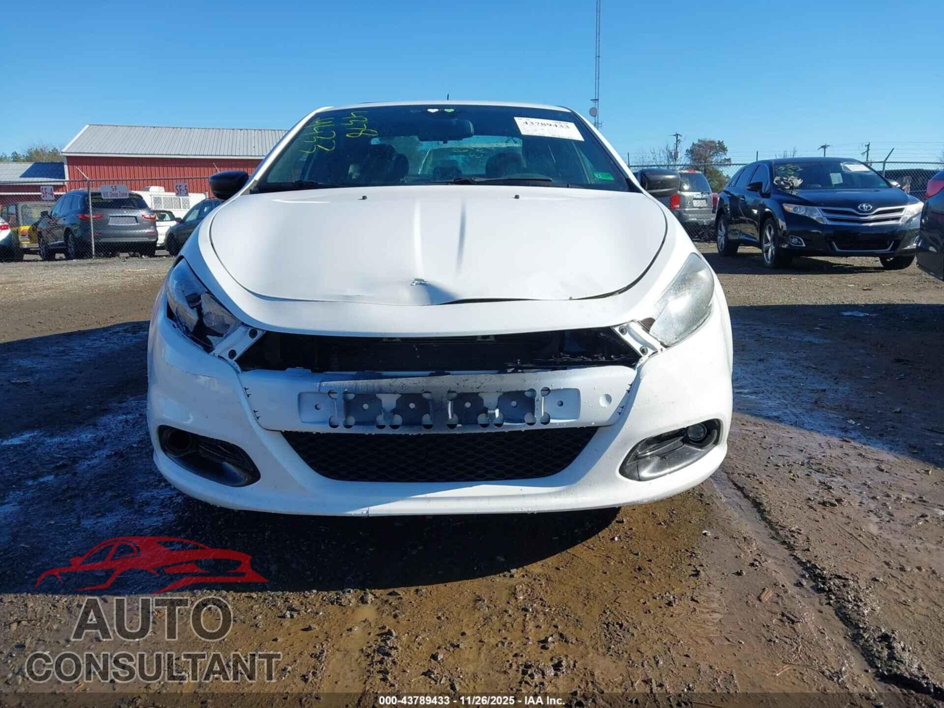 DODGE DART 2015 - 1C3CDFBB3FD267044