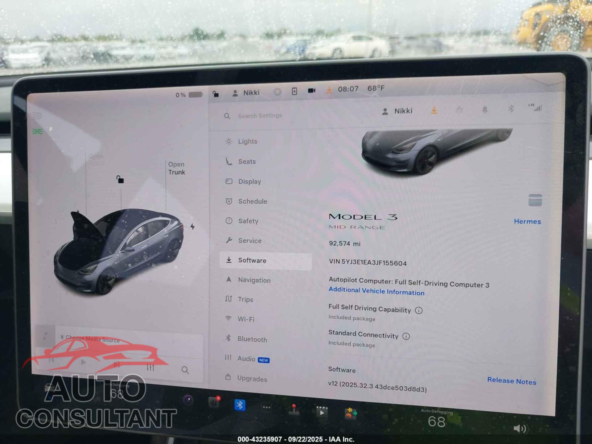 TESLA MODEL 3 2018 - 5YJ3E1EA3JF155604
