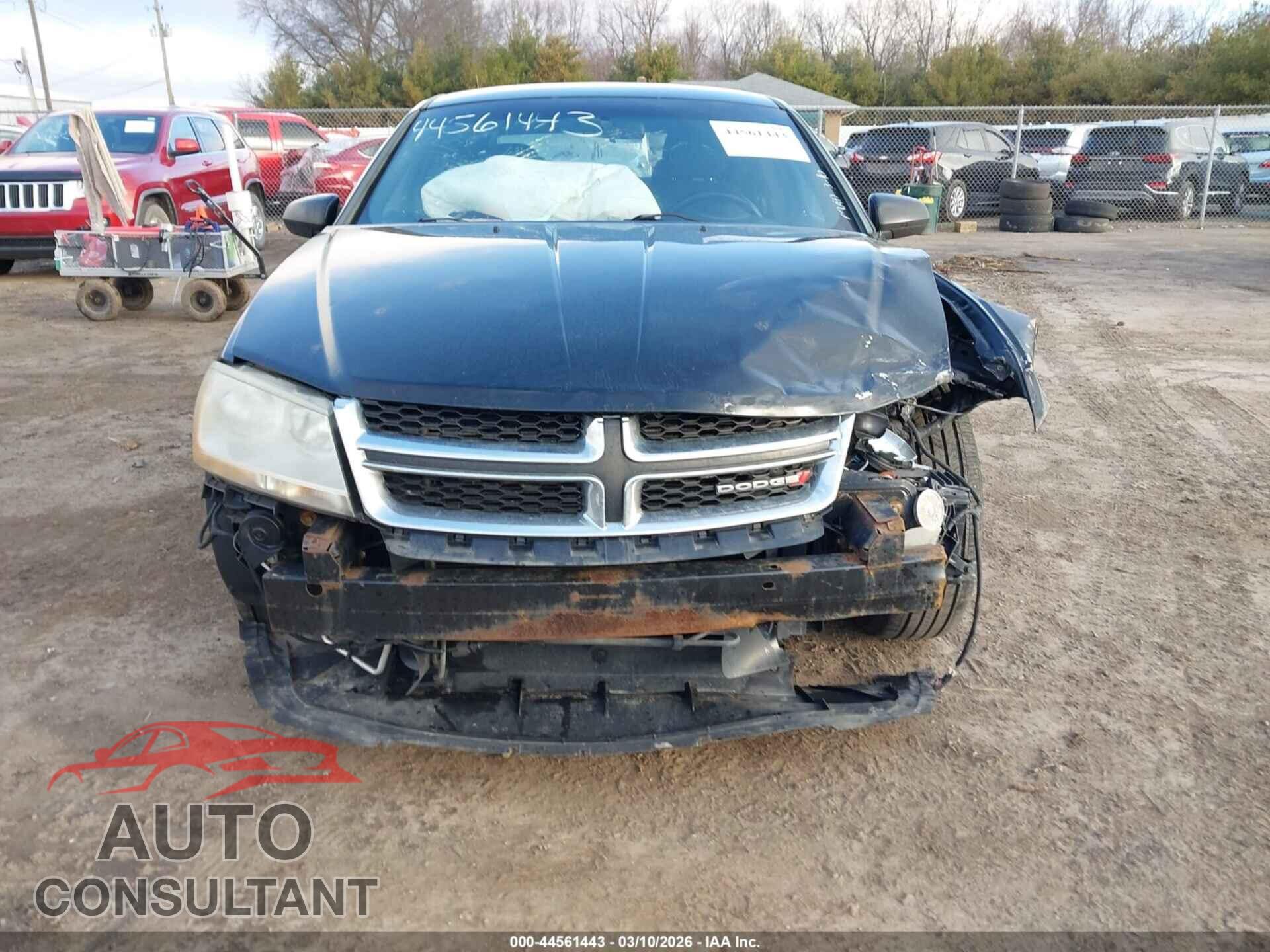DODGE AVENGER 2013 - 1C3CDZCB9DN624850