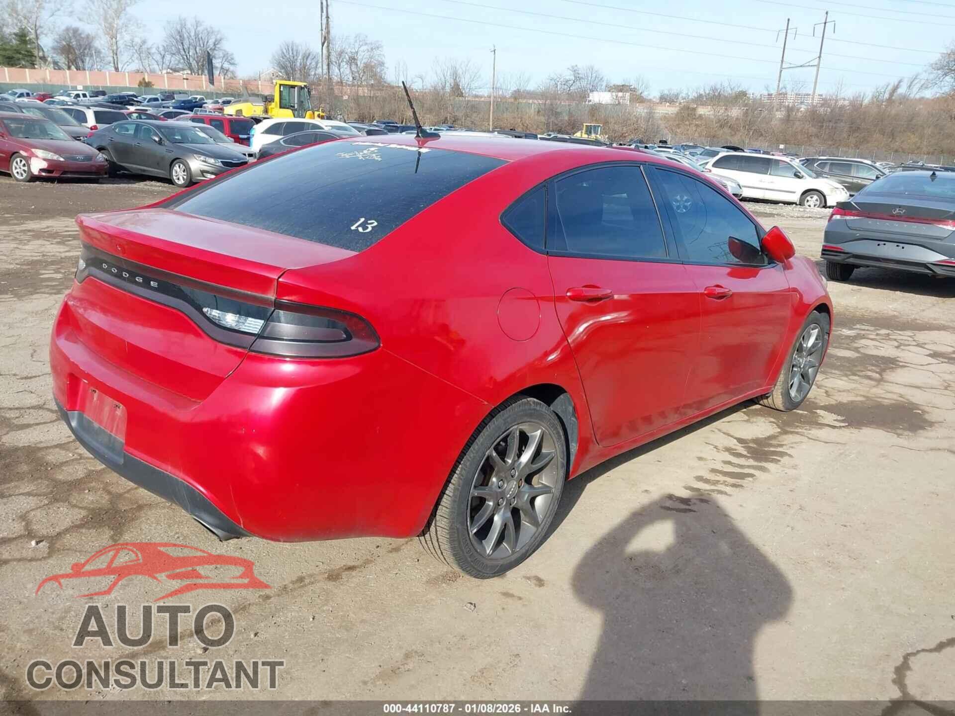 DODGE DART 2013 - 1C3CDFBA0DD323333