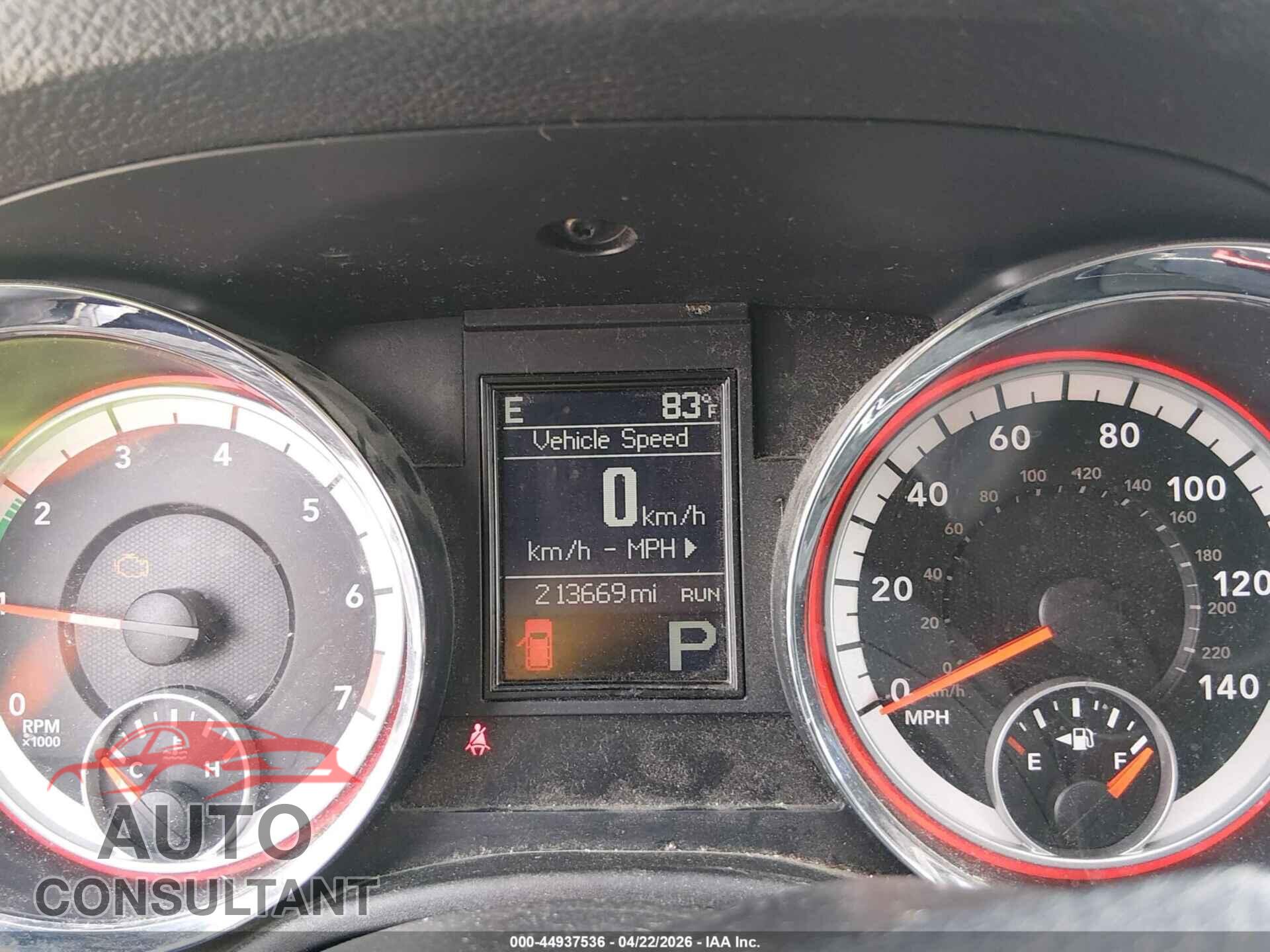 DODGE DURANGO 2013 - 1C4RDJAGXDC512561