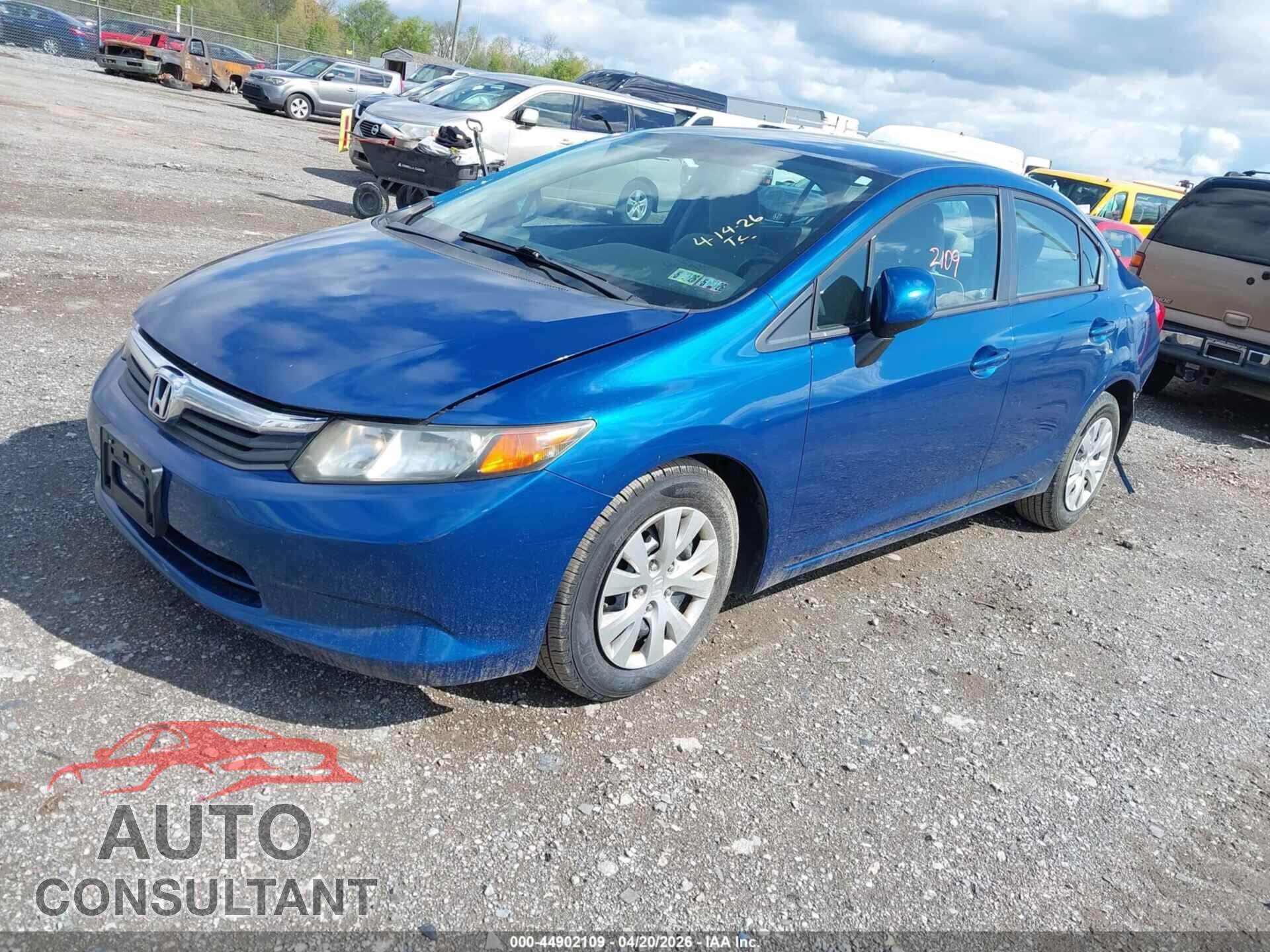 HONDA CIVIC 2012 - 19XFB2F52CE059775