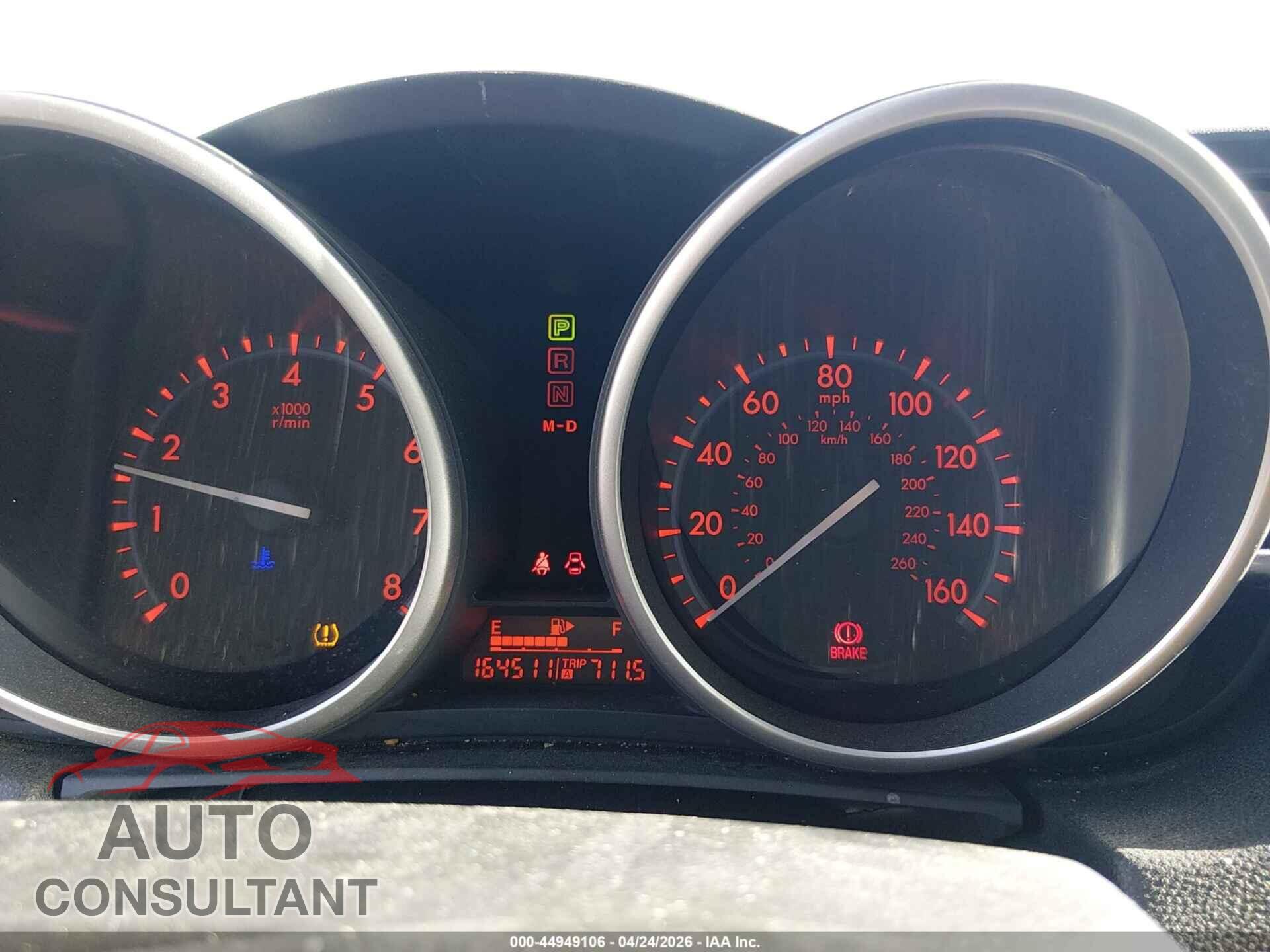 MAZDA MAZDA3 2011 - JM1BL1K59B1478252