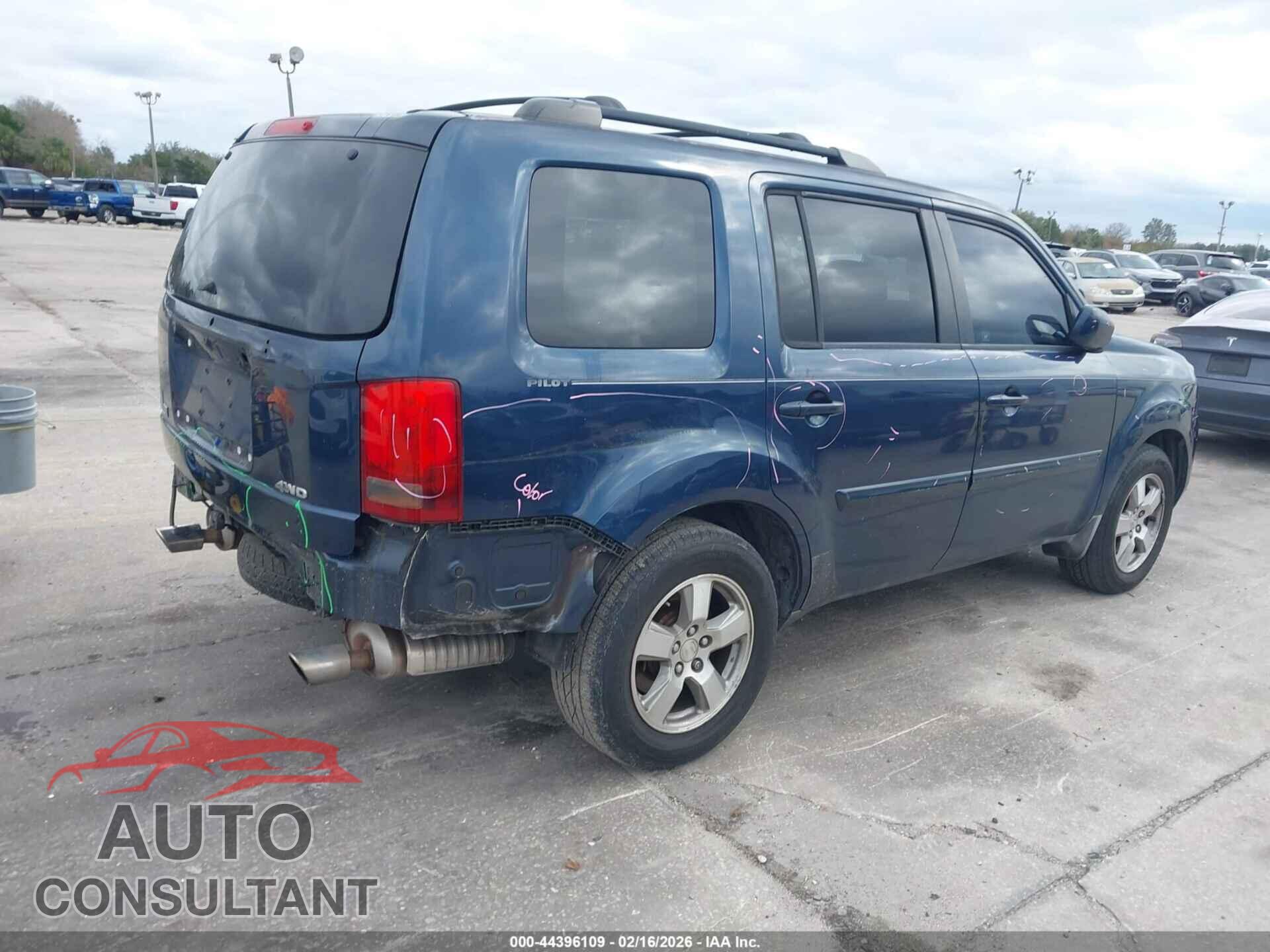 HONDA PILOT 2009 - 5FNYF48629B026261